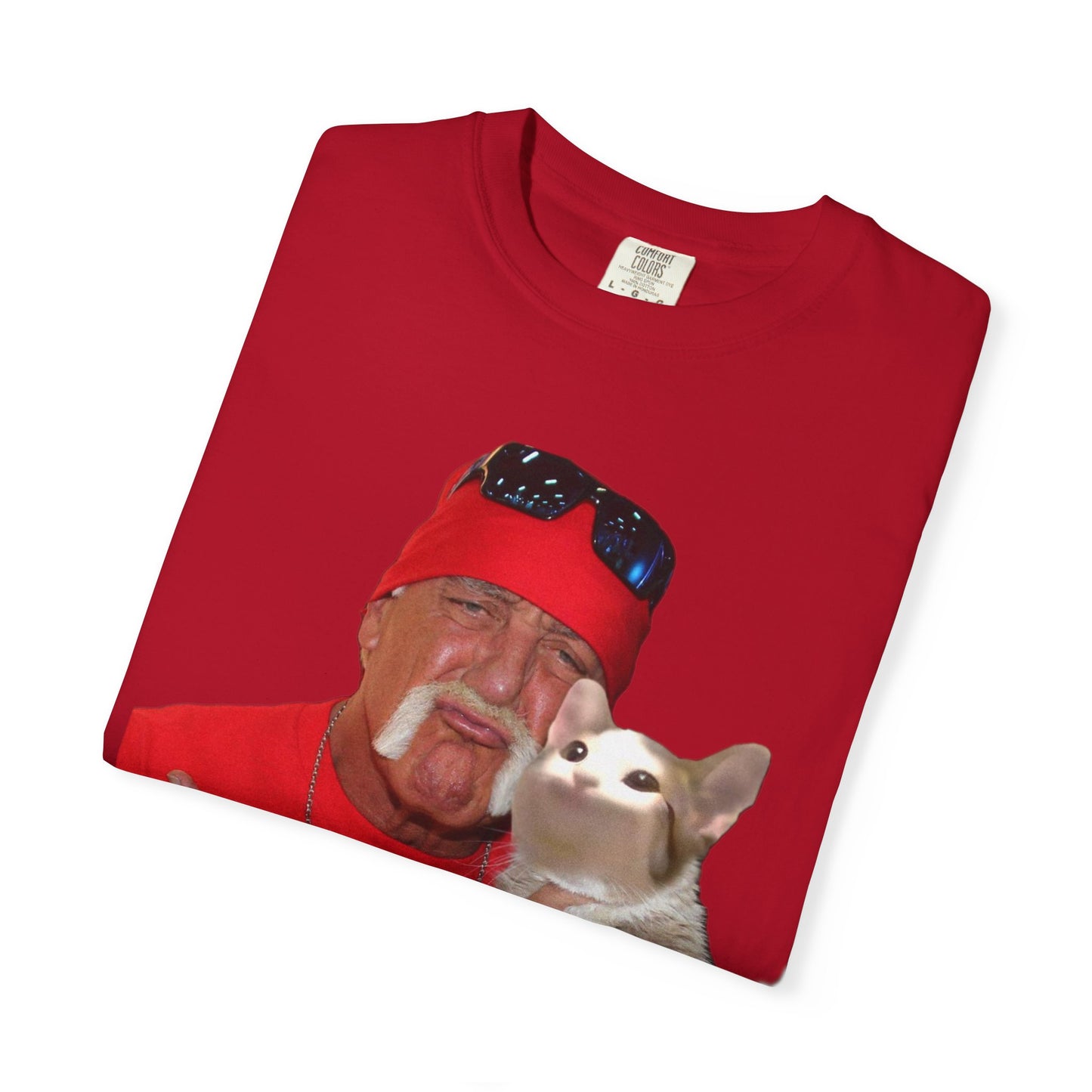 POPCAT Hilarious Unisex T-Shirt: Perfect for Dads, Pet Lovers, Gifts, Funny Apparel, Casual Wear, Cat Lovers