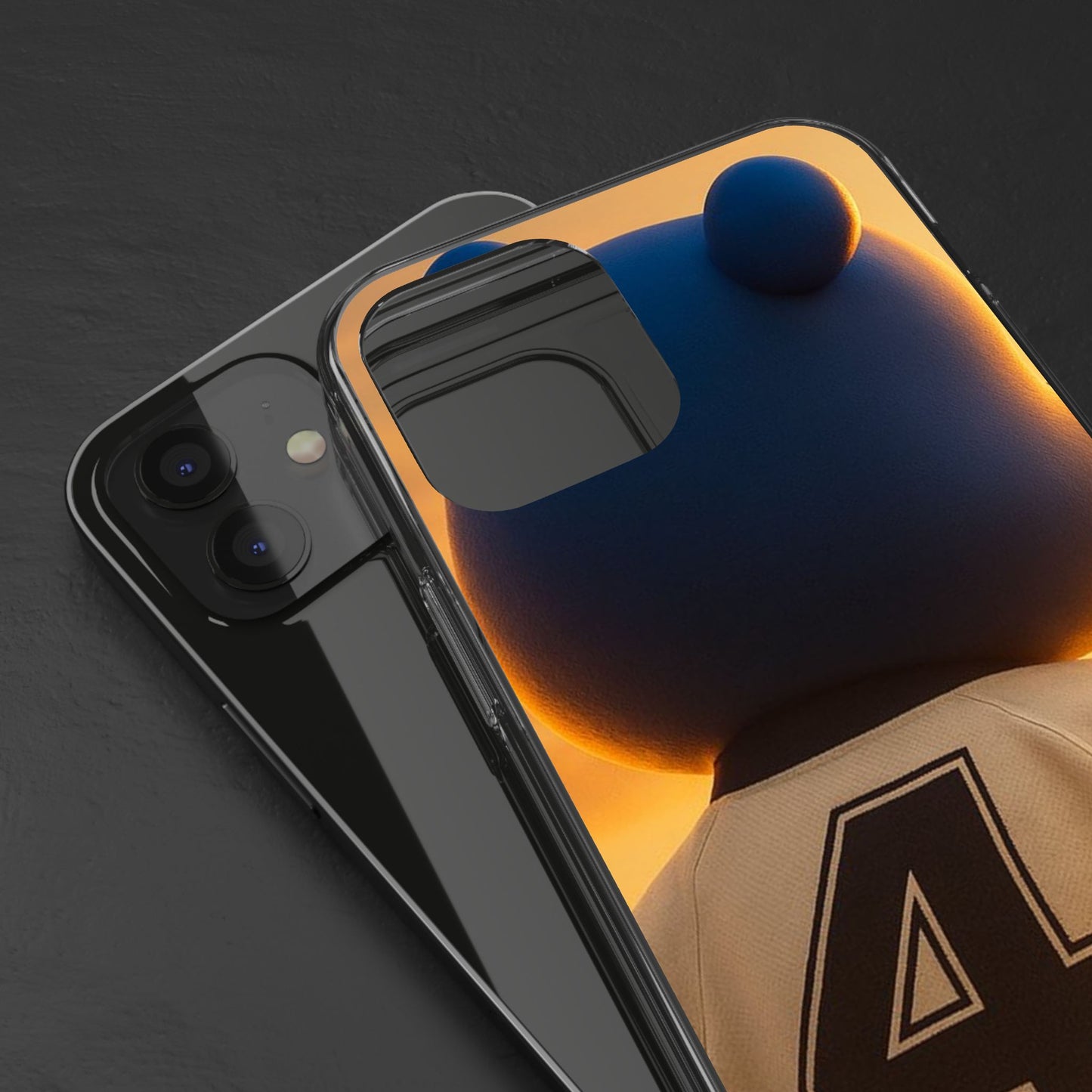 4NBT Trillion Bear Clear Phone Case, Aesthetic Phone Cover, Unique Gift for Animal Lovers, Stylish iPhone Accessory, Perfect for Birthdays