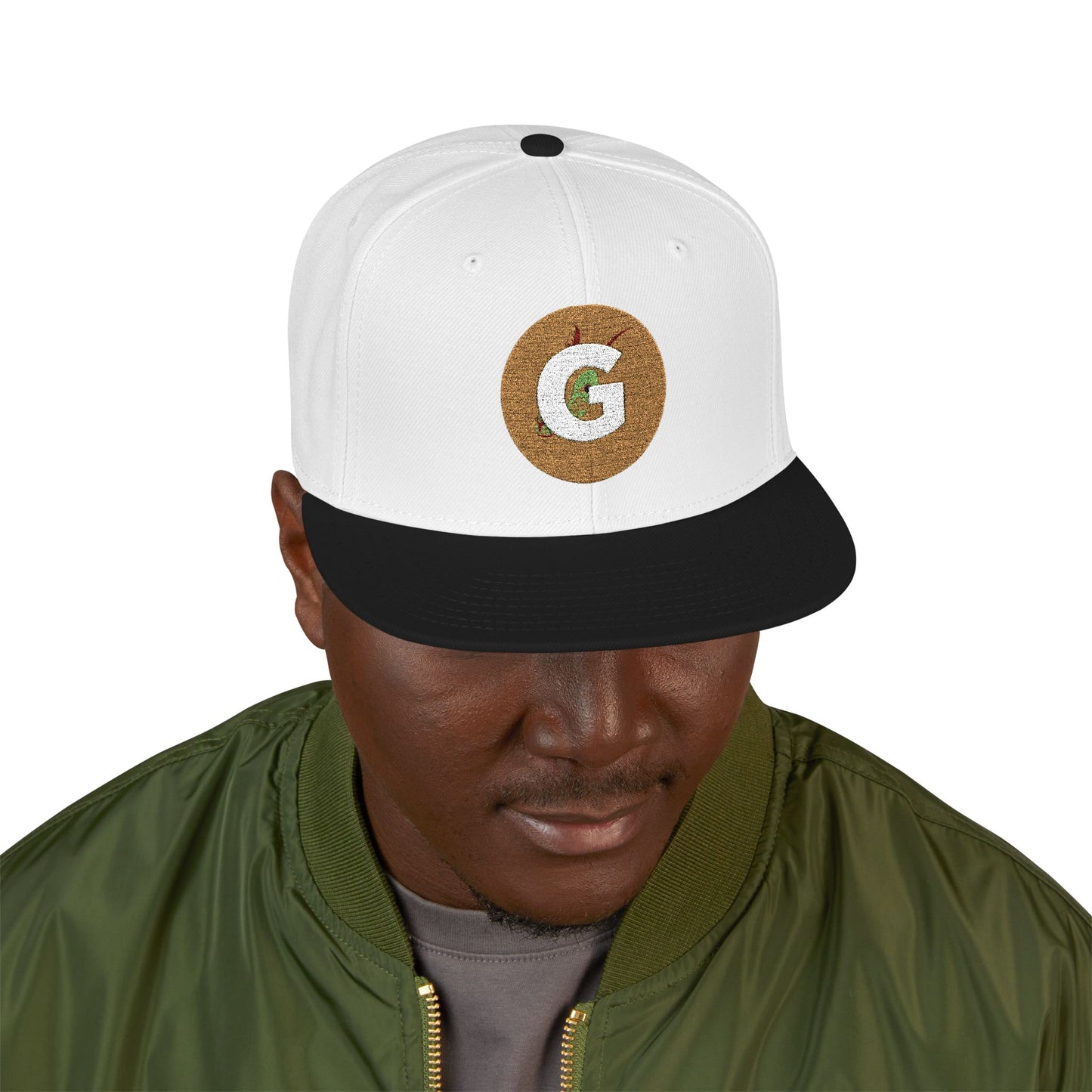 Custom Goat Embroidered Snapback Cap, Trendy Hat, Streetwear Accessory, Gift for Him, Casual Headwear, Sports Cap, Logo Hat