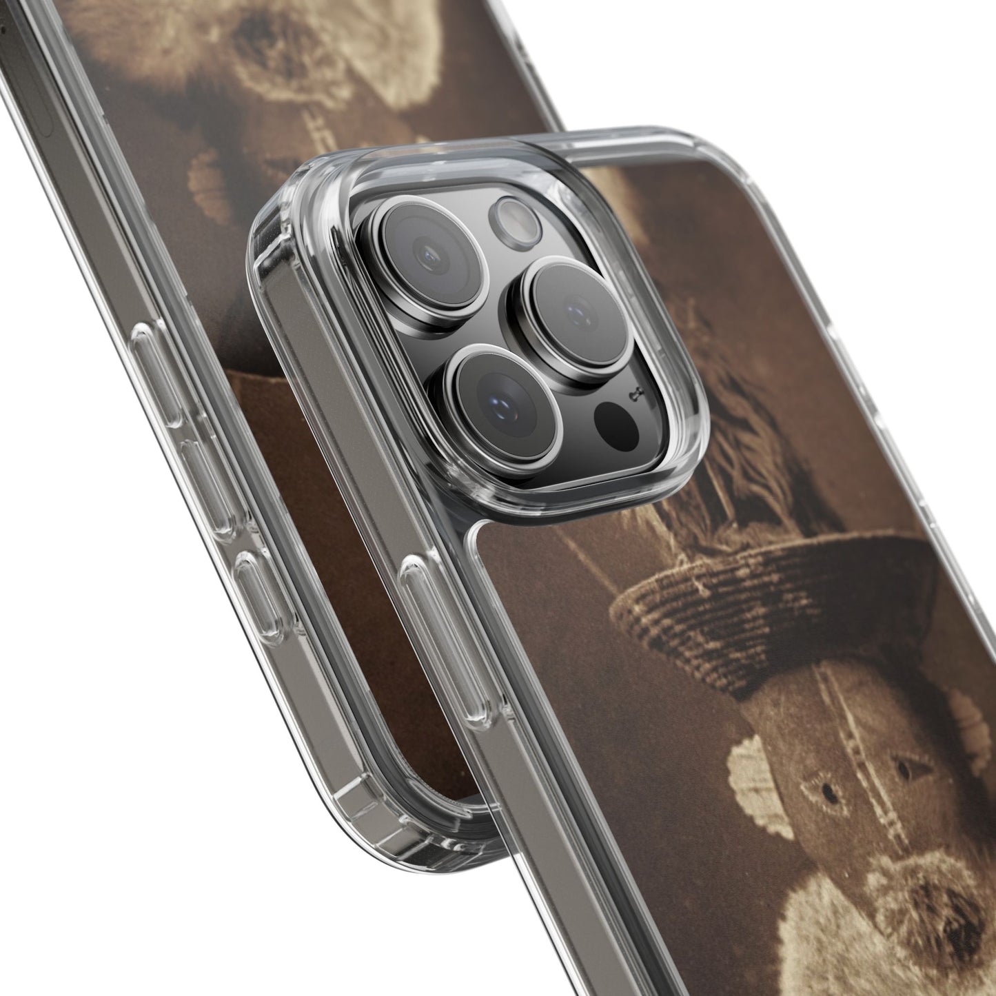Yei Vintage Ethnic Clear Phone Case, Unique Phone Protector, Bohemian iPhone Case, Artistic Clear Cover, Cultural Phone Accessory