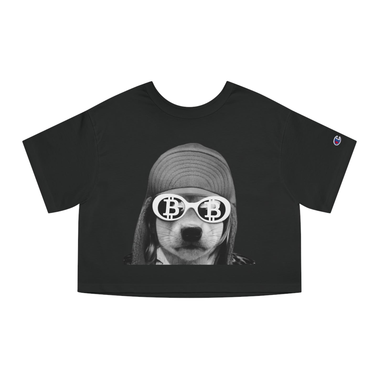 WIF Vintage Graphic Cropped T-Shirt | Fun Casual Tee for Pet Lovers | Cool Summer Fashion, Gift for Animal Lovers, Birthday