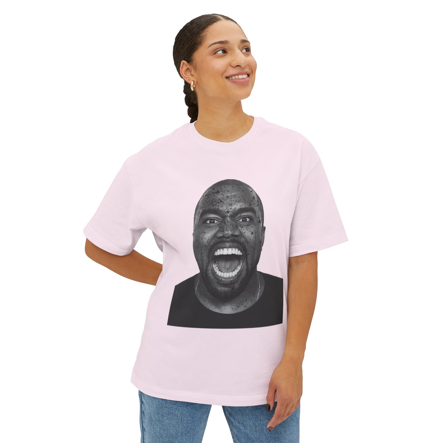 Ye Bold Expression Unisex Oversized Tee - Graphic T-Shirt for Music Lovers, Streetwear, Gift Idea, Casual Wear, Urban Style