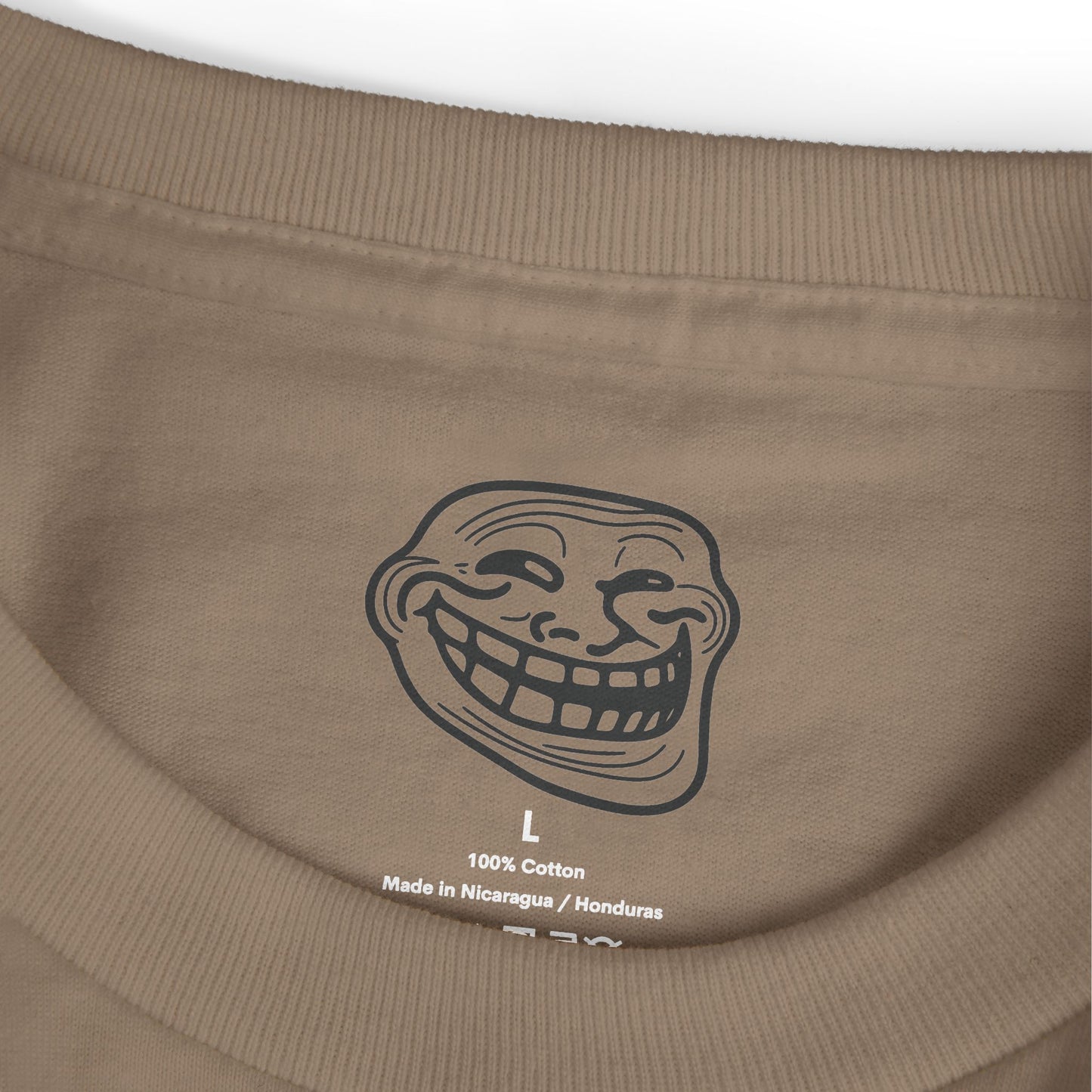TROLL Funny Meme Heavyweight Tee, Casual Graphic T-Shirt, Unisex Humor Apparel, Perfect Gift for Friends, Streetwear Fashion