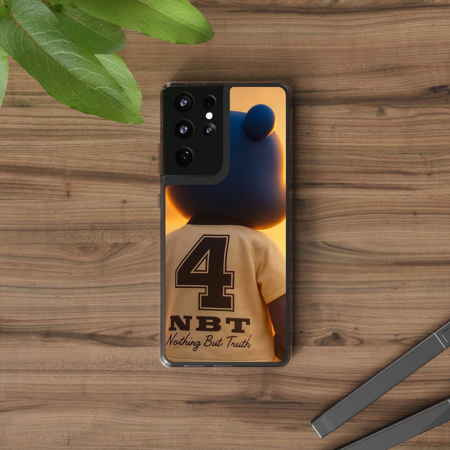 4NBT Trillion Bear Clear Phone Case, Aesthetic Phone Cover, Unique Gift for Animal Lovers, Stylish iPhone Accessory, Perfect for Birthdays