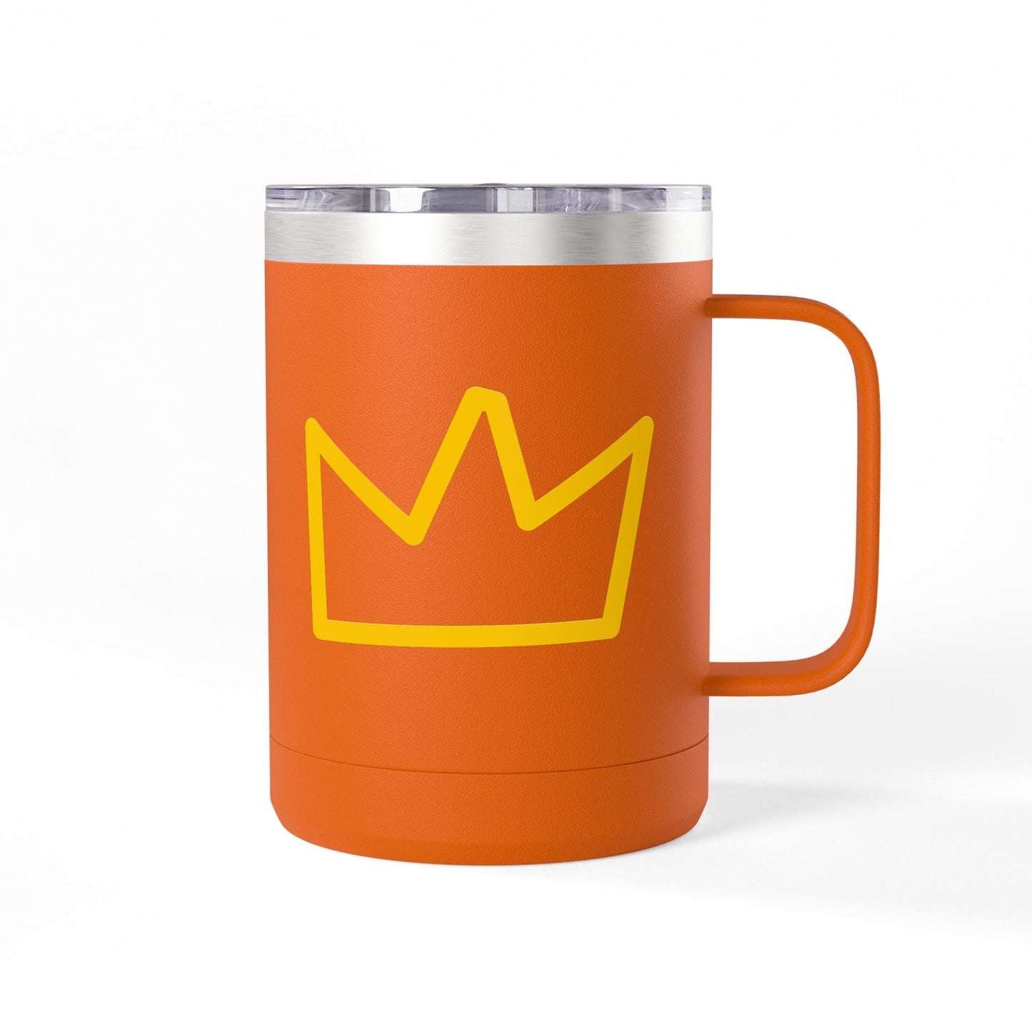 Trench Merch Crown Coffee Mug Tumbler, Perfect for Beach Lovers, Gifts for Friends, Summer Getaways, Adventure Travel, Crown Design