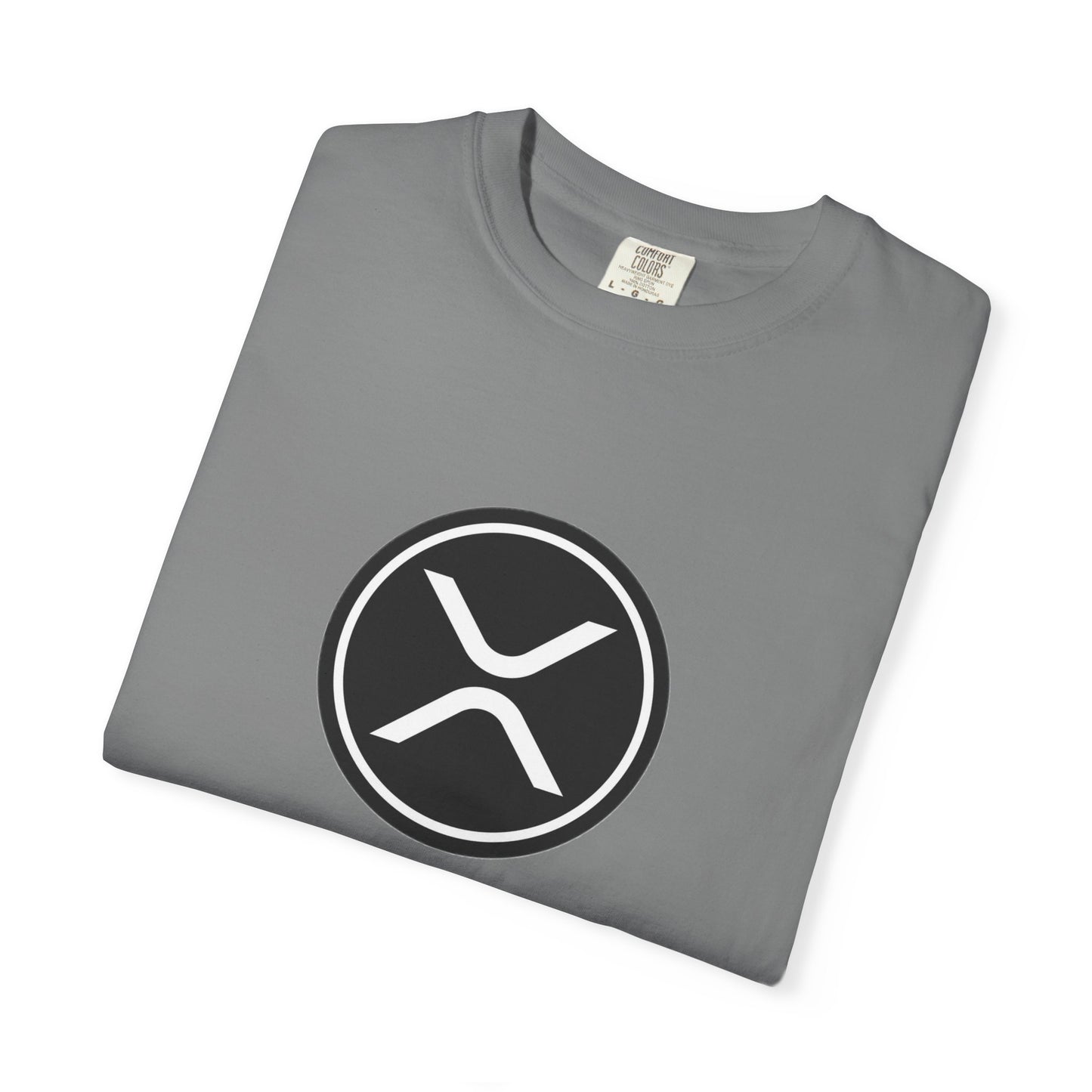 XRP Unisex Garment-Dyed T-Shirt with Minimalist Logo, Stylish Casual Wear, Perfect for Gifts, Everyday Comfort, Cool Streetwear