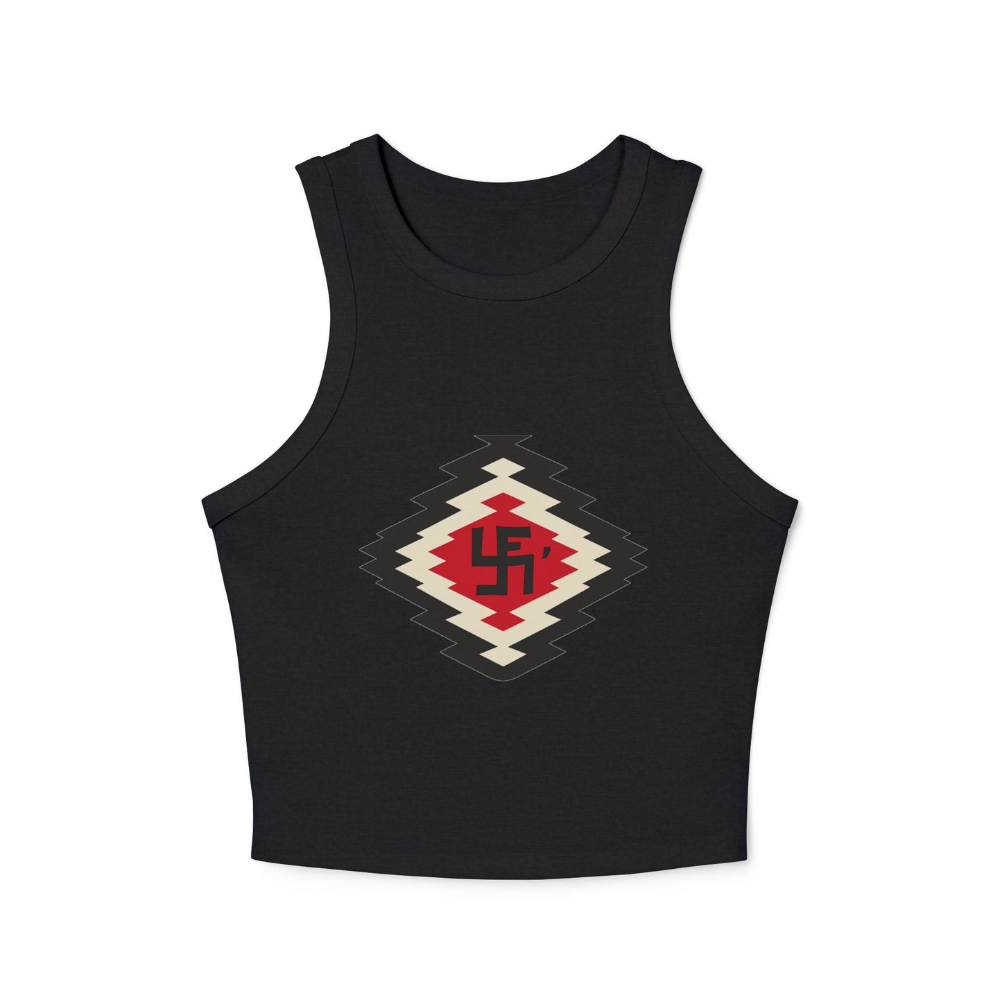 Yei Stylish Women's Crop Tank Top with Aztec Design - Summer Essential, Casual Wear, Beach Outfit, Festival Top, Layering Piece