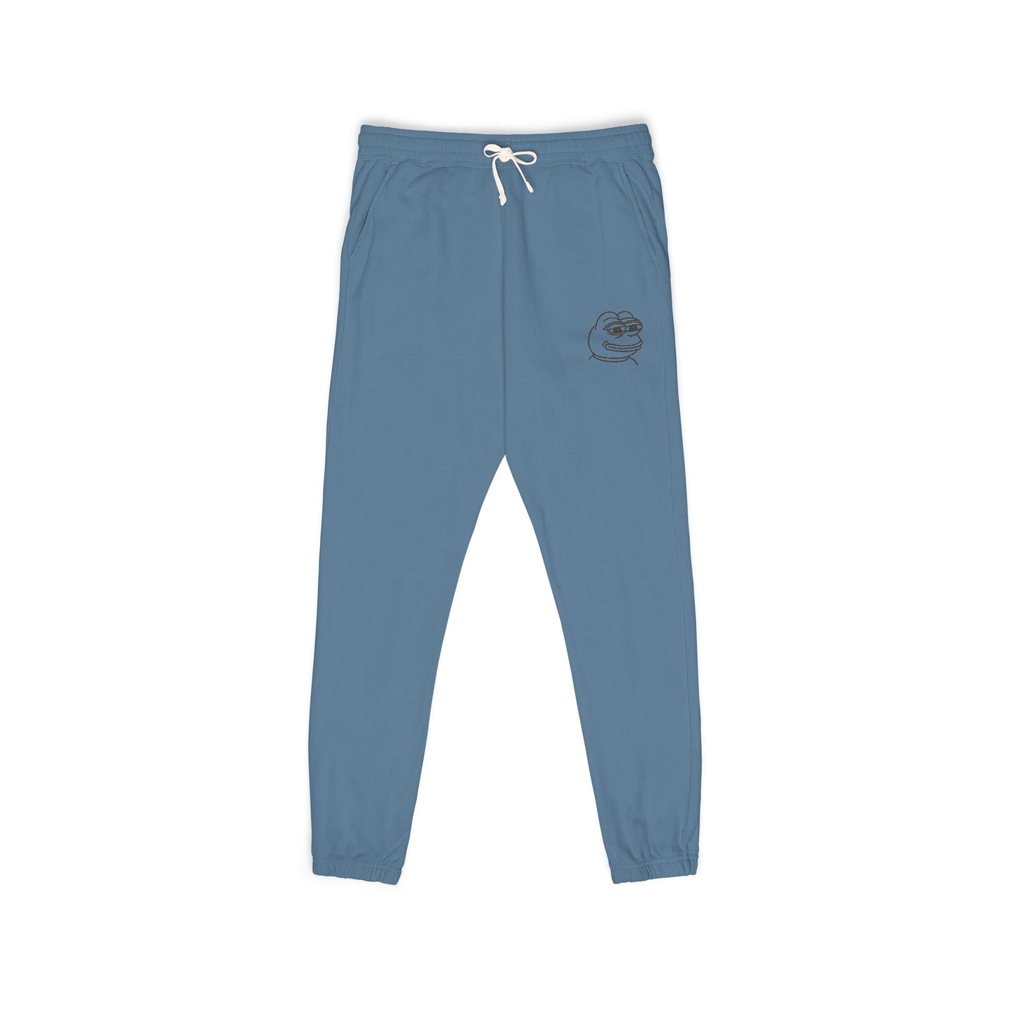 Pepe Cozy Garment-Dyed Fleece Sweatpants for Ultimate Relaxation, Lounge Pants, Relaxed Fit Joggers, Birthday Gift, Comfortable Homewear
