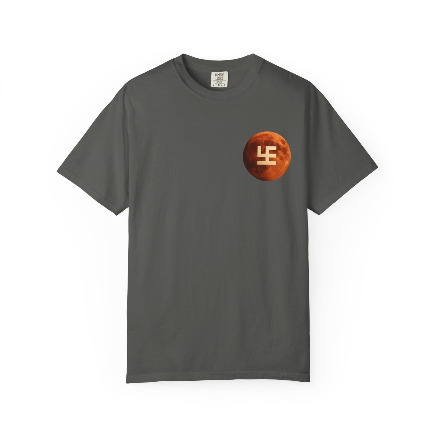 Swasticoin Cosmic Unisex T-Shirt with Moon Design, Perfect for Everyday Wear, Casual Outings, Gifts for Space Enthusiasts, and Eco-friendly Fashion