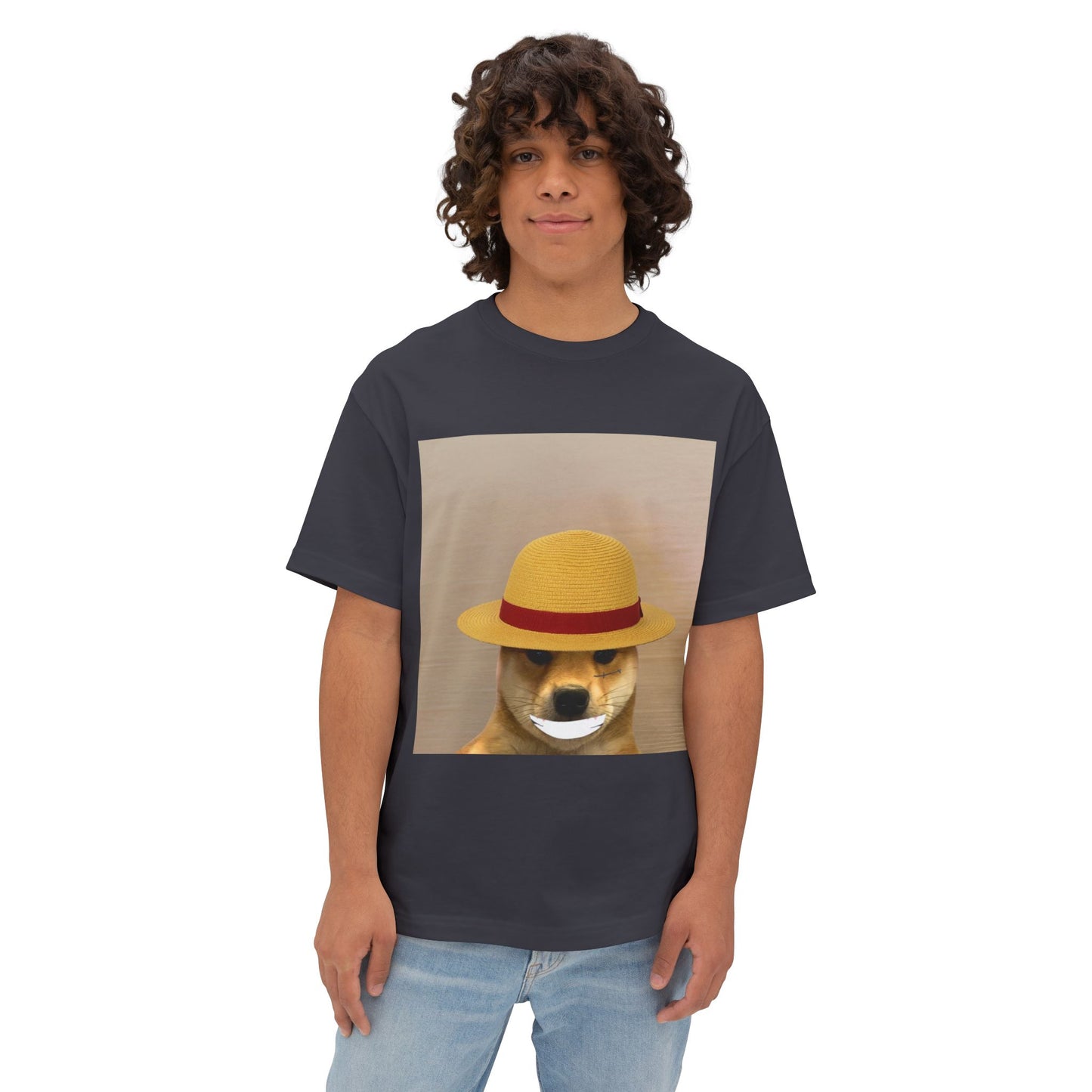 WIF One Piece Oversized Tee, Unisex Graphic Tee, Funny Dog Shirt, Casual Wear, Gift for Dog Lovers, Cute Animal Art