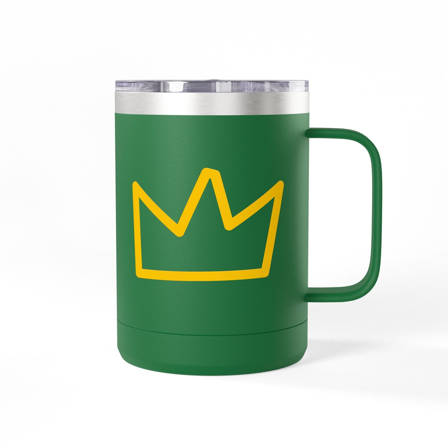 Trench Merch Crown Coffee Mug Tumbler, Perfect for Beach Lovers, Gifts for Friends, Summer Getaways, Adventure Travel, Crown Design