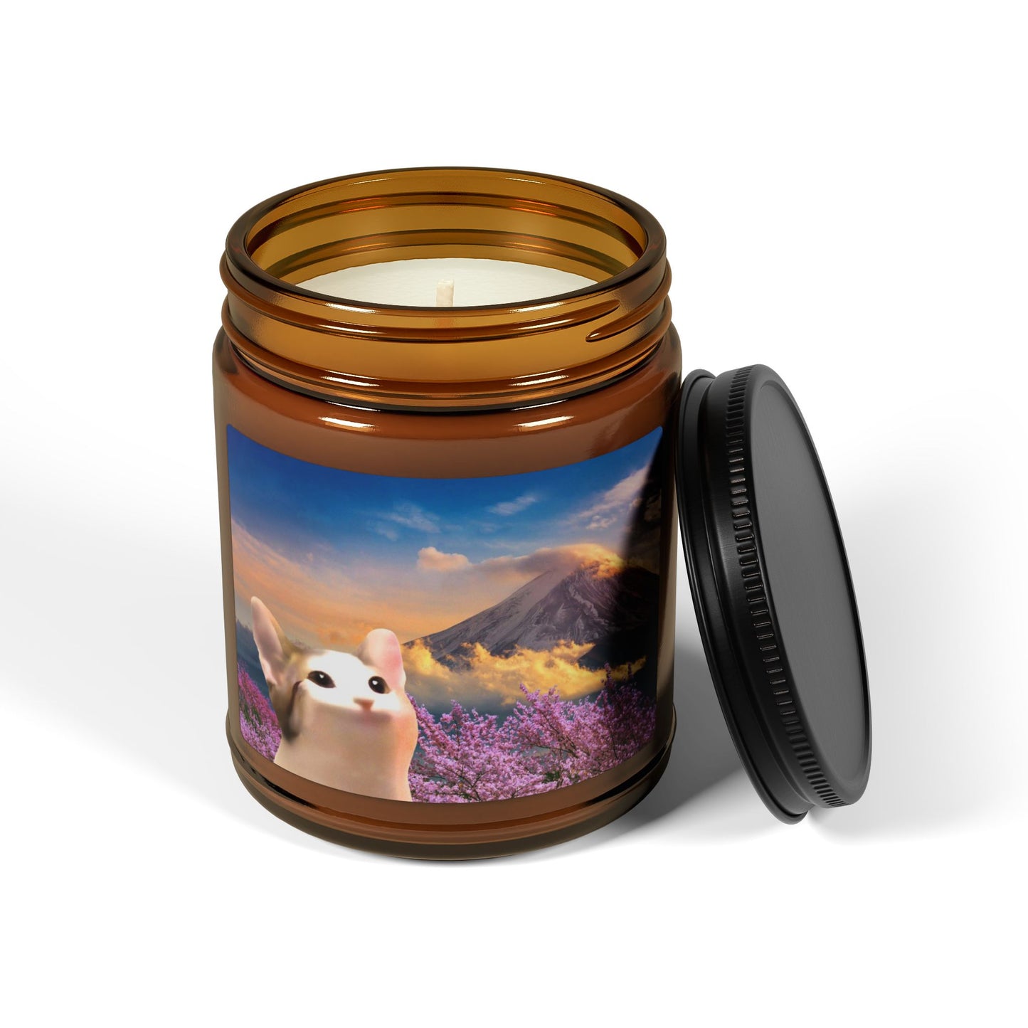 POPCAT Charming Scented Soy Candle, Cozy Ambiance, Candle Gift, Home Decor, Relaxation, Aromatherapy