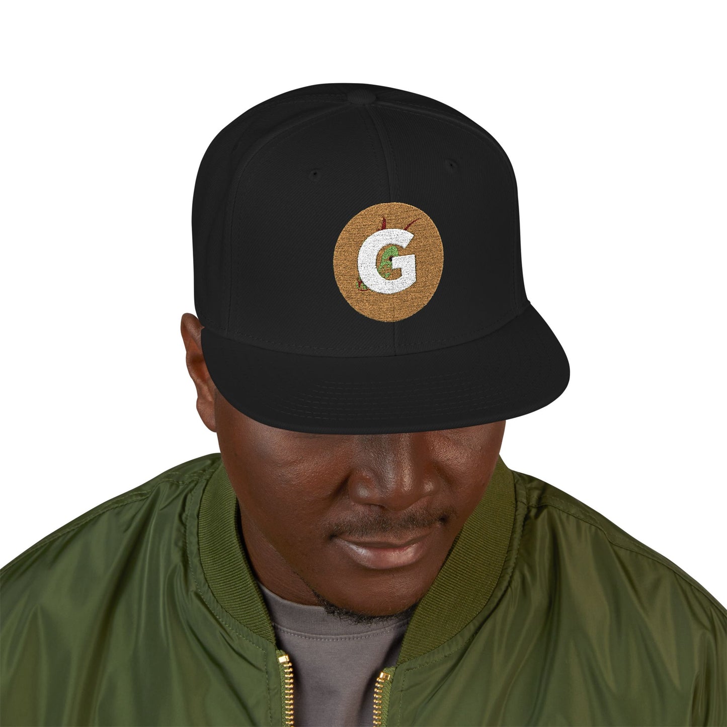 Custom Goat Embroidered Snapback Cap, Trendy Hat, Streetwear Accessory, Gift for Him, Casual Headwear, Sports Cap, Logo Hat