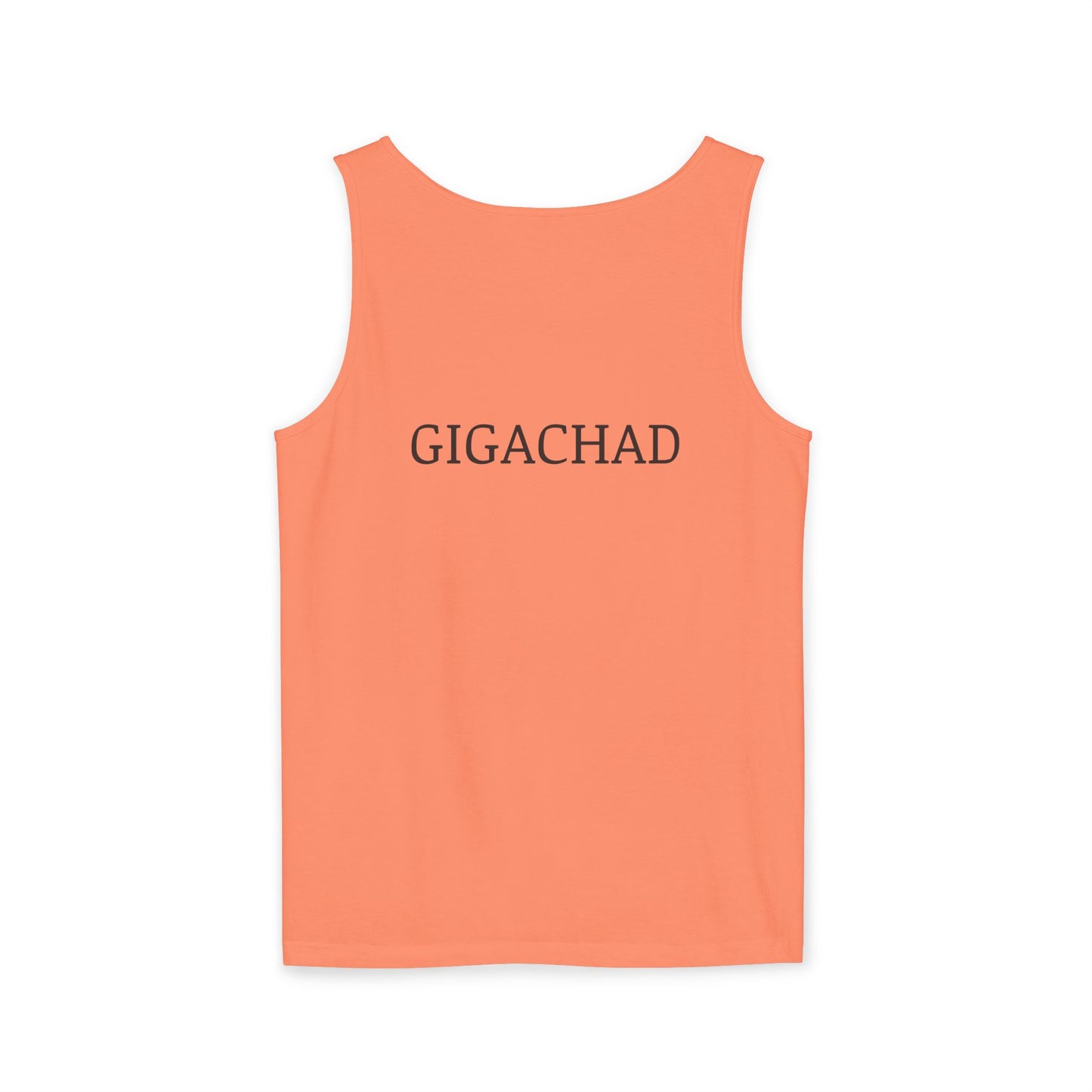 GIGA Unisex Garment-Dyed Tank Top, Summer Apparel, Funny Graphic Tee, Workout Wear, Unique Gift Idea, Casual Outfit