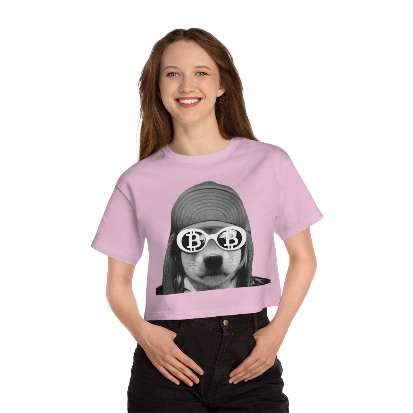 WIF Vintage Graphic Cropped T-Shirt | Fun Casual Tee for Pet Lovers | Cool Summer Fashion, Gift for Animal Lovers, Birthday