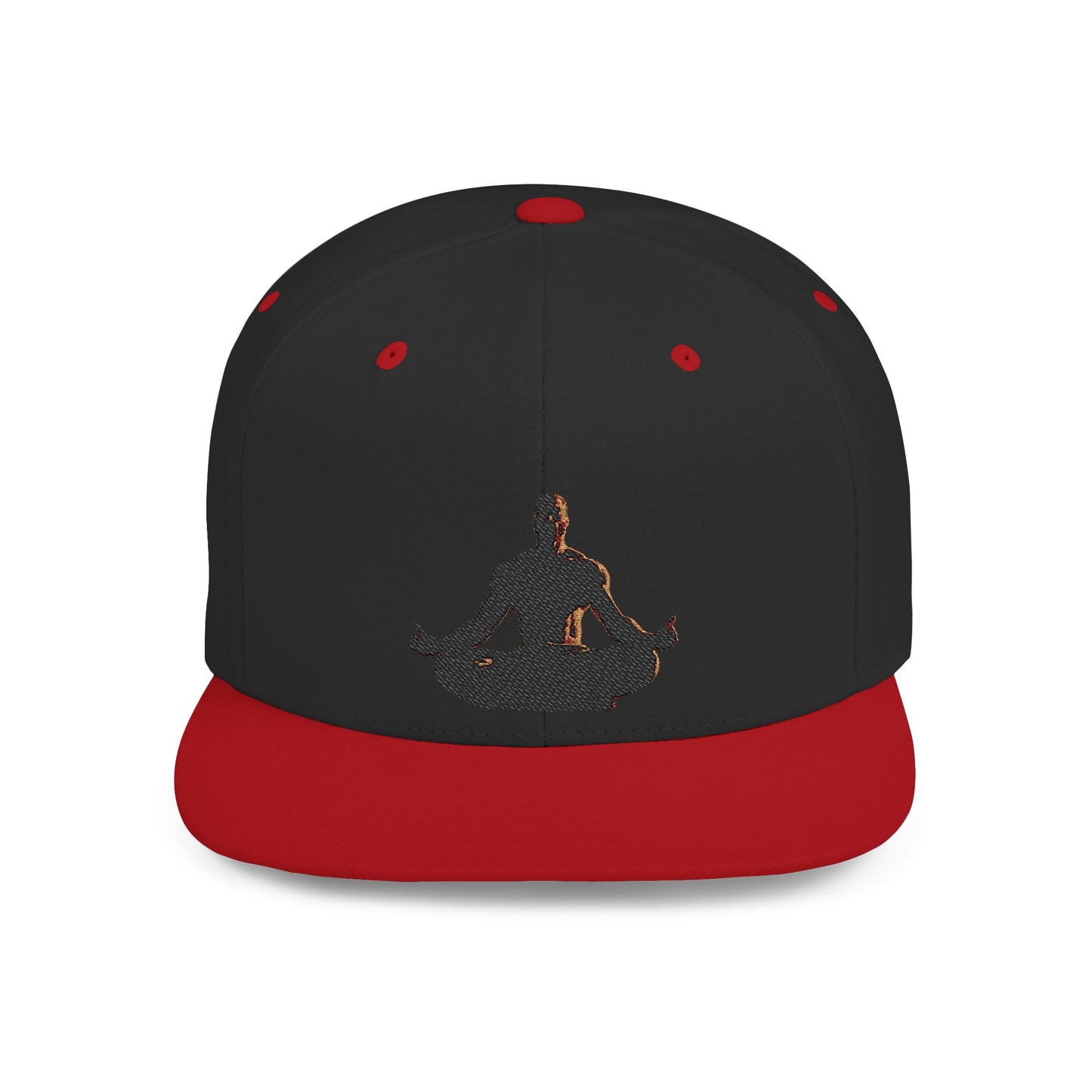 GIGA Zen Meditation Flat Bill Snapback Hat, Mindfulness Cap, Yoga Headwear, Gift for Him/Her, Casual Everyday Wear, Stylish Accessory