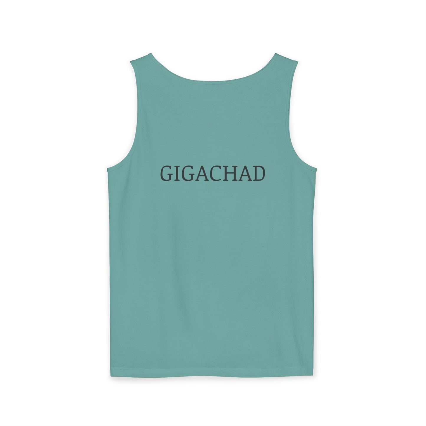 GIGA Unisex Garment-Dyed Tank Top, Summer Apparel, Funny Graphic Tee, Workout Wear, Unique Gift Idea, Casual Outfit