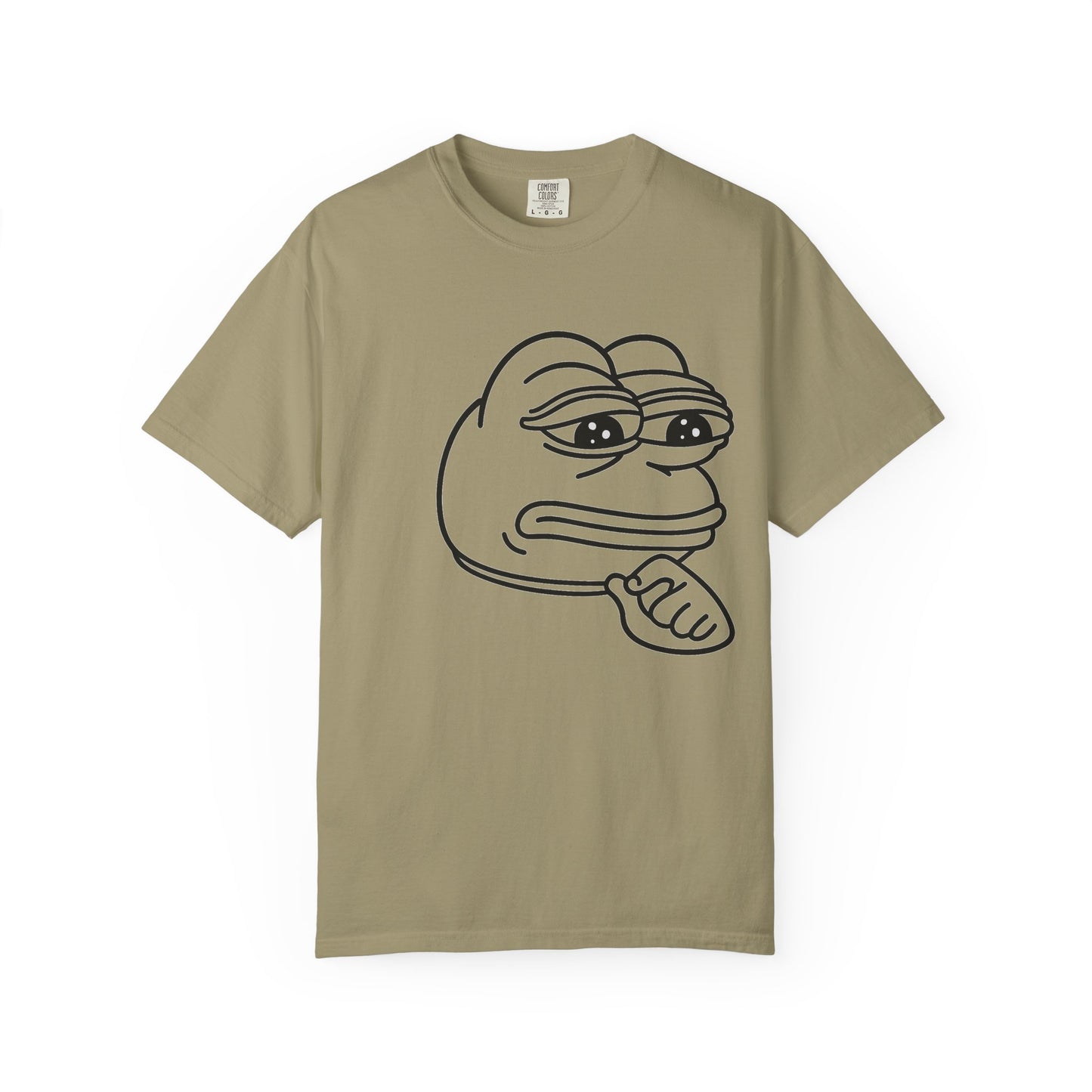 Thoughtful Pepe Unisex T-Shirt, Funny Graphic Tee, Gift for Friends, Casual Wear, Meme Inspired Fashion