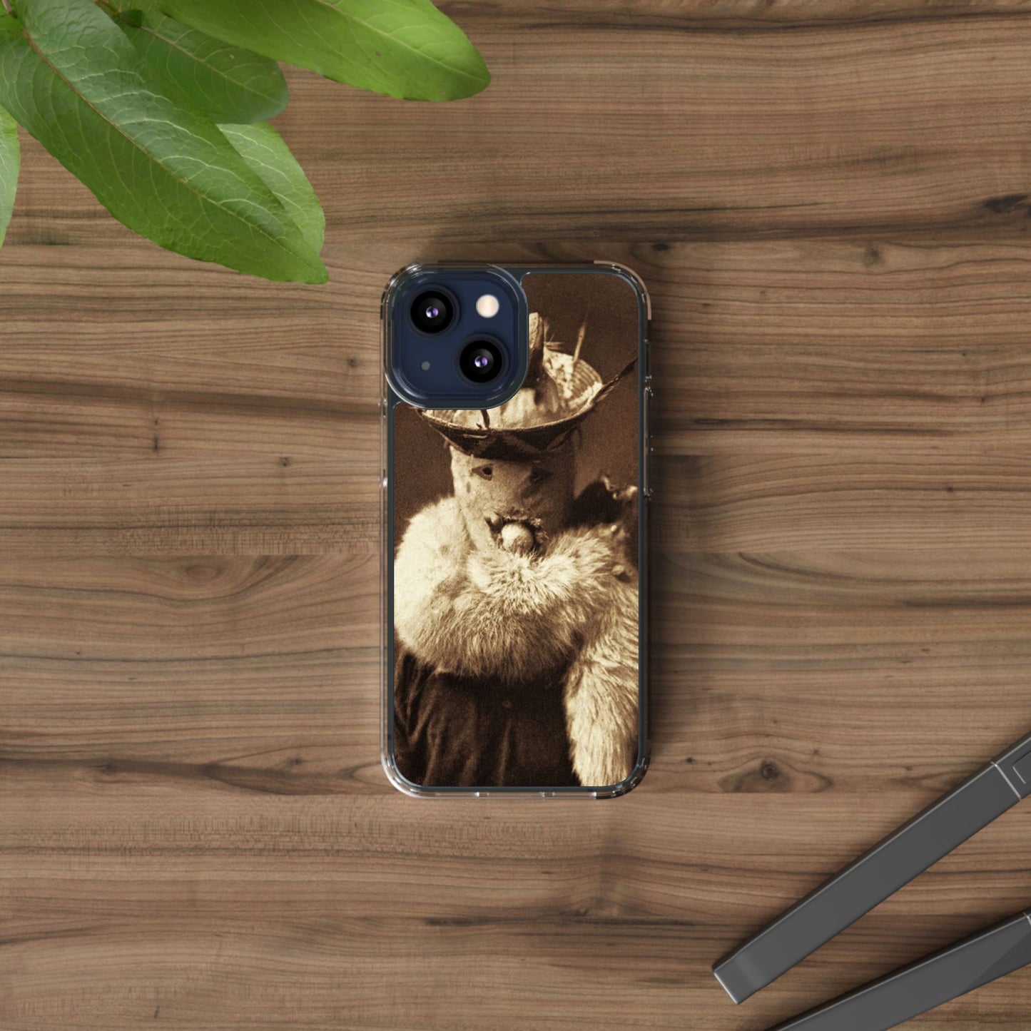 Yei Vintage Cat Photography Phone Case, Clear Cases, Unique Gift for Cat Lovers, Phone Accessory, Stylish Tech Gear, Animal Art