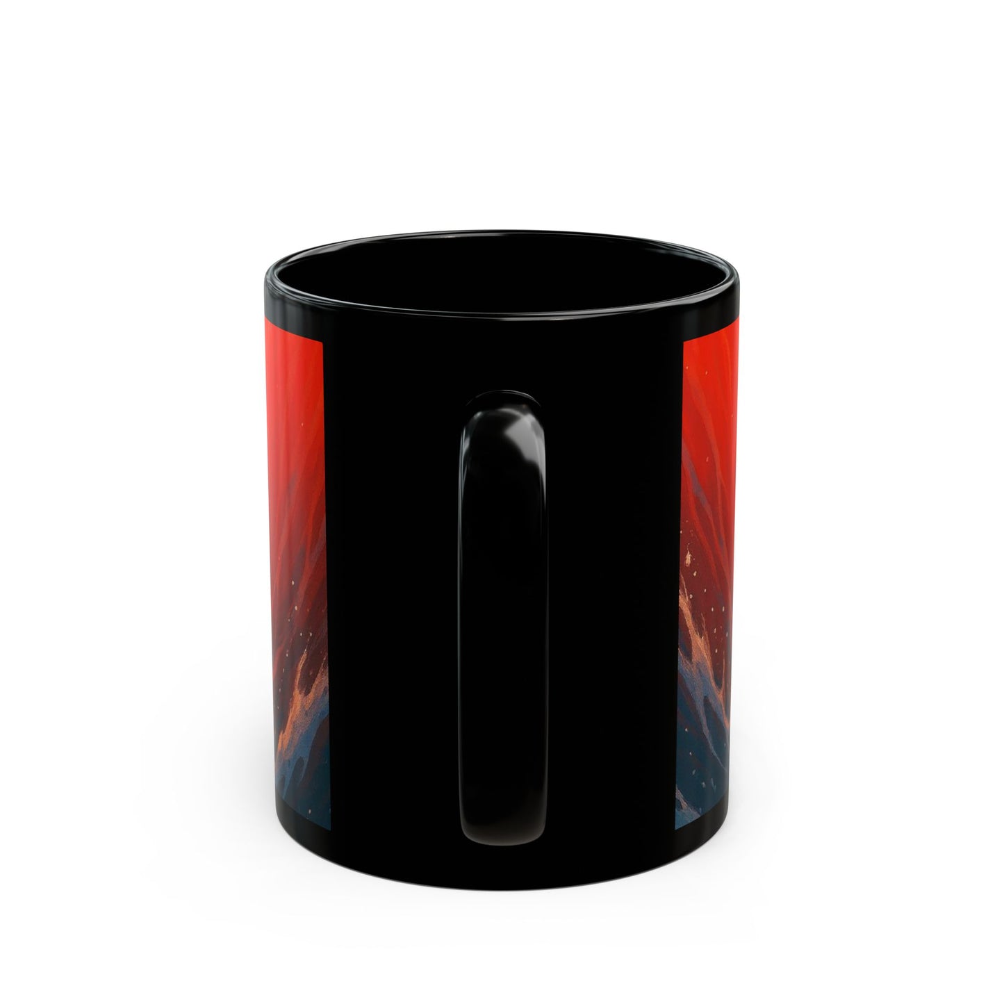 4NBT Whimsical Bear Black Mug | Perfect for Cozy Mornings, Gifts, Home Decor, Coffee Lovers, and Collectors
