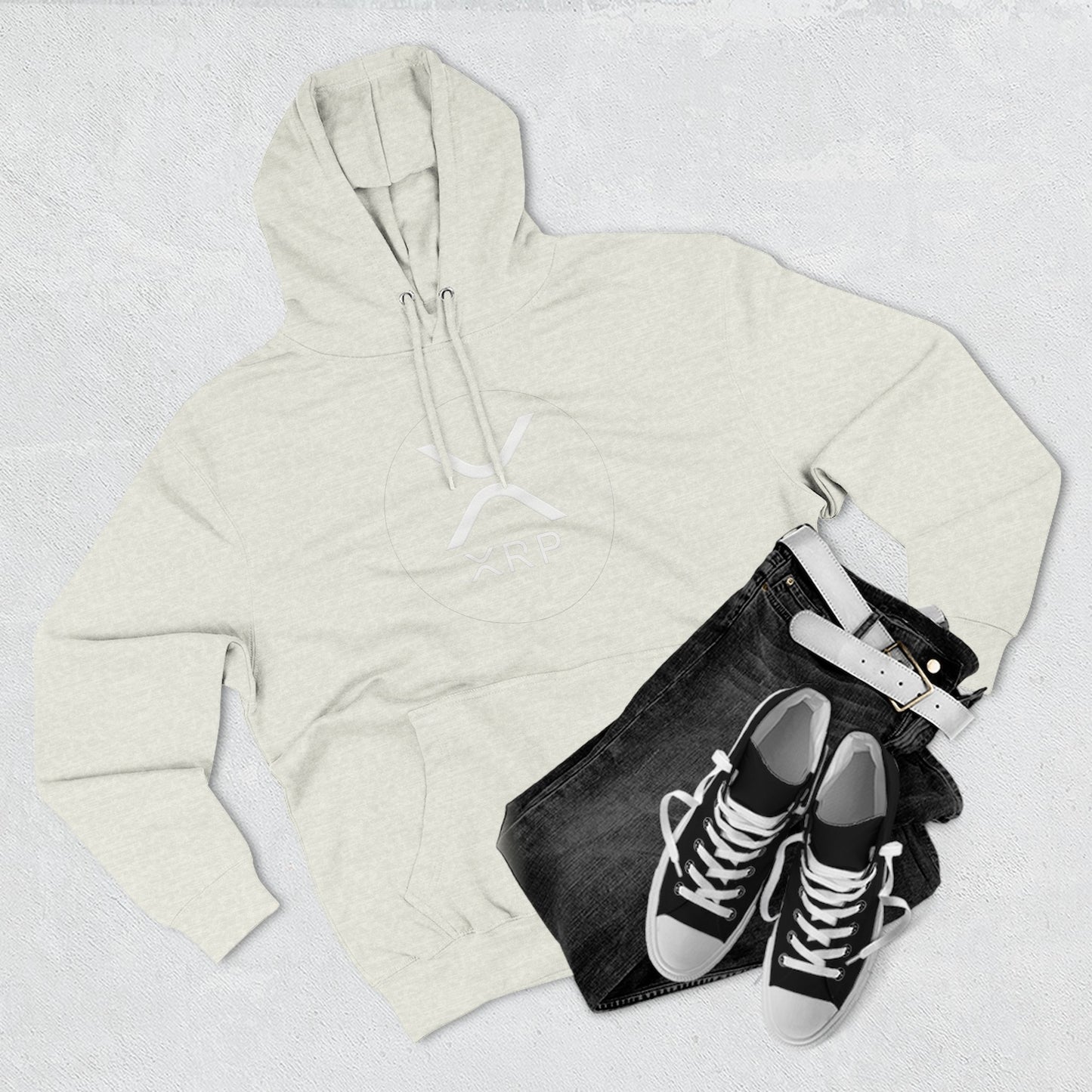 XRP Cozy Three-Panel Fleece Hoodie for Relaxed Casual Style, Perfect for Lounging, Gifting, Everyday Wear, and Cozy Nights