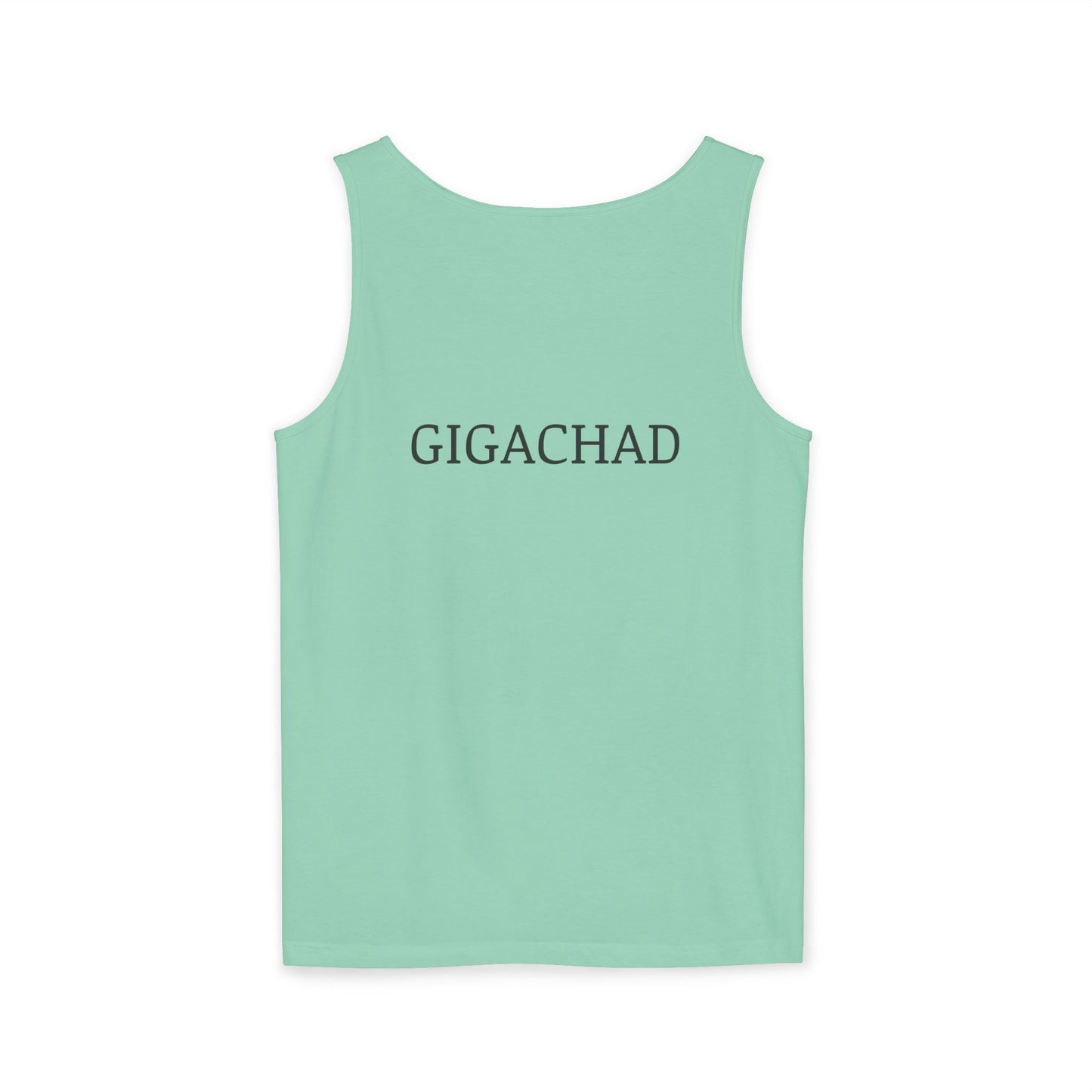 GIGA Unisex Garment-Dyed Tank Top, Summer Apparel, Funny Graphic Tee, Workout Wear, Unique Gift Idea, Casual Outfit
