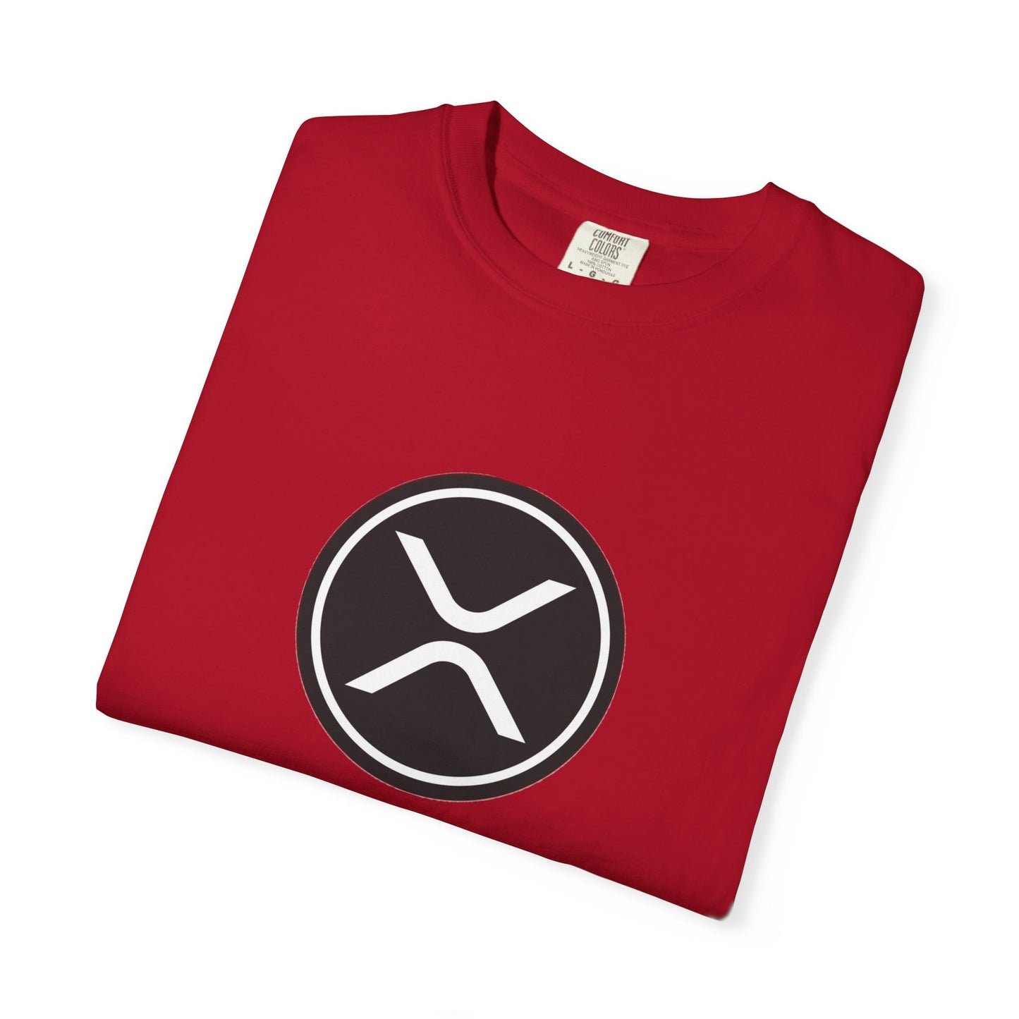 XRP Unisex Garment-Dyed T-Shirt with Minimalist Logo, Stylish Casual Wear, Perfect for Gifts, Everyday Comfort, Cool Streetwear