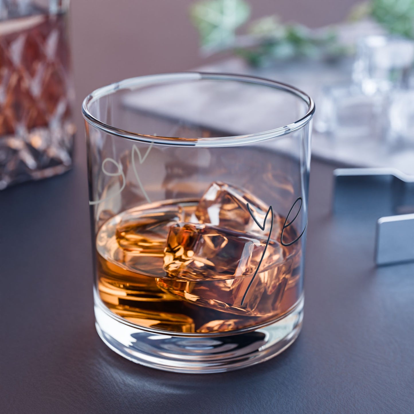 Ye 7BN Elegant Handcrafted Rocks Glass, Perfect for Home Bar, Enjoy in Style, Great Gift for Whiskey Lovers, Wedding, Housewarming, Parties