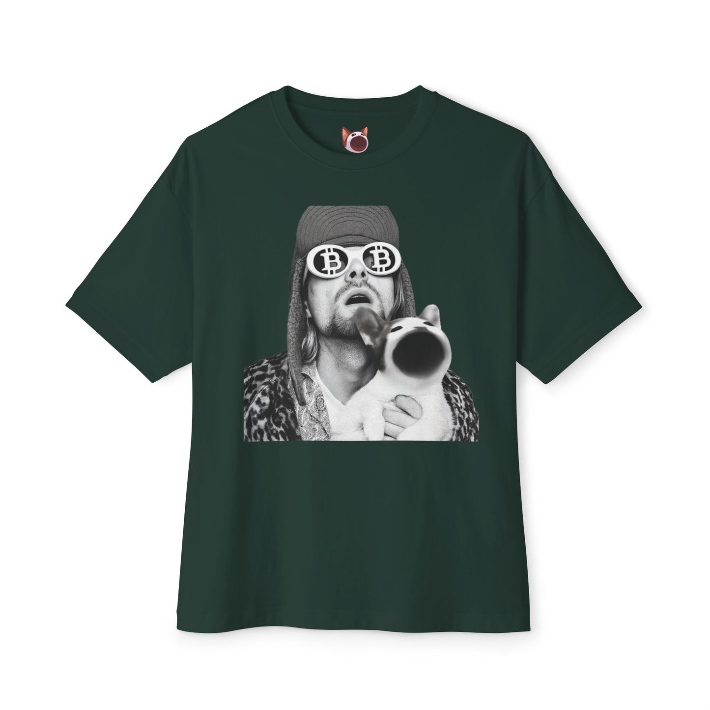POPCAT Graphic Tee, Relaxed Fashion Top, Unique Gift for Cat Lovers, Funny Statement Shirt, Ideal for Gift Giving