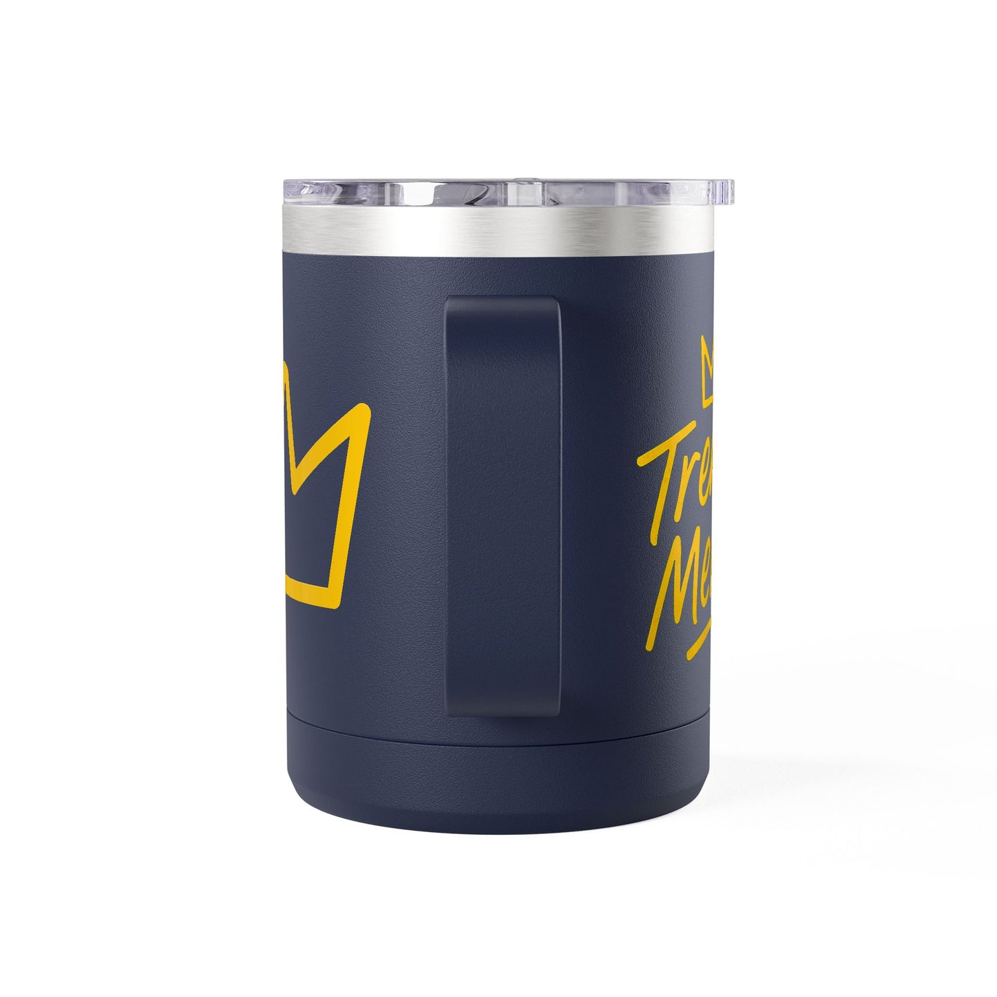 Trench Merch Crown Coffee Mug Tumbler, Perfect for Beach Lovers, Gifts for Friends, Summer Getaways, Adventure Travel, Crown Design