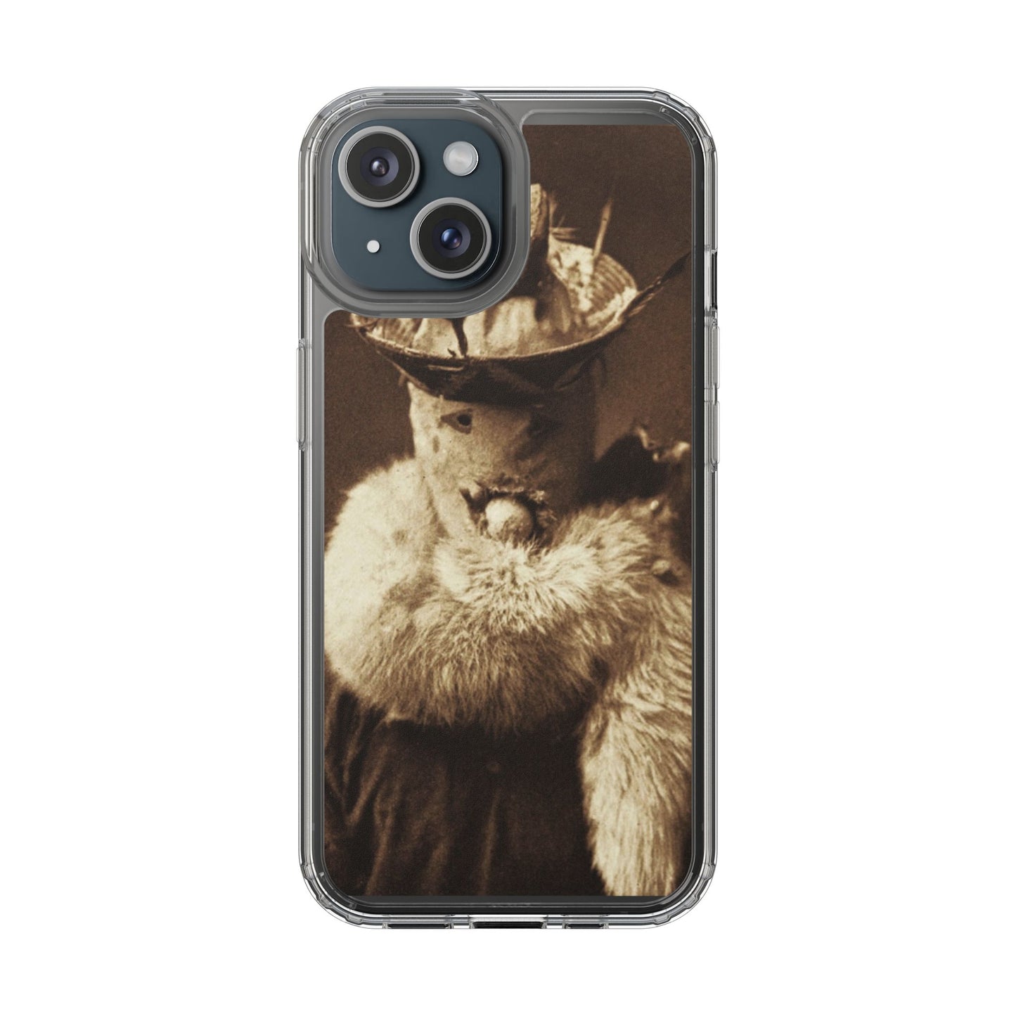 Yei Vintage Cat Photography Phone Case, Clear Cases, Unique Gift for Cat Lovers, Phone Accessory, Stylish Tech Gear, Animal Art