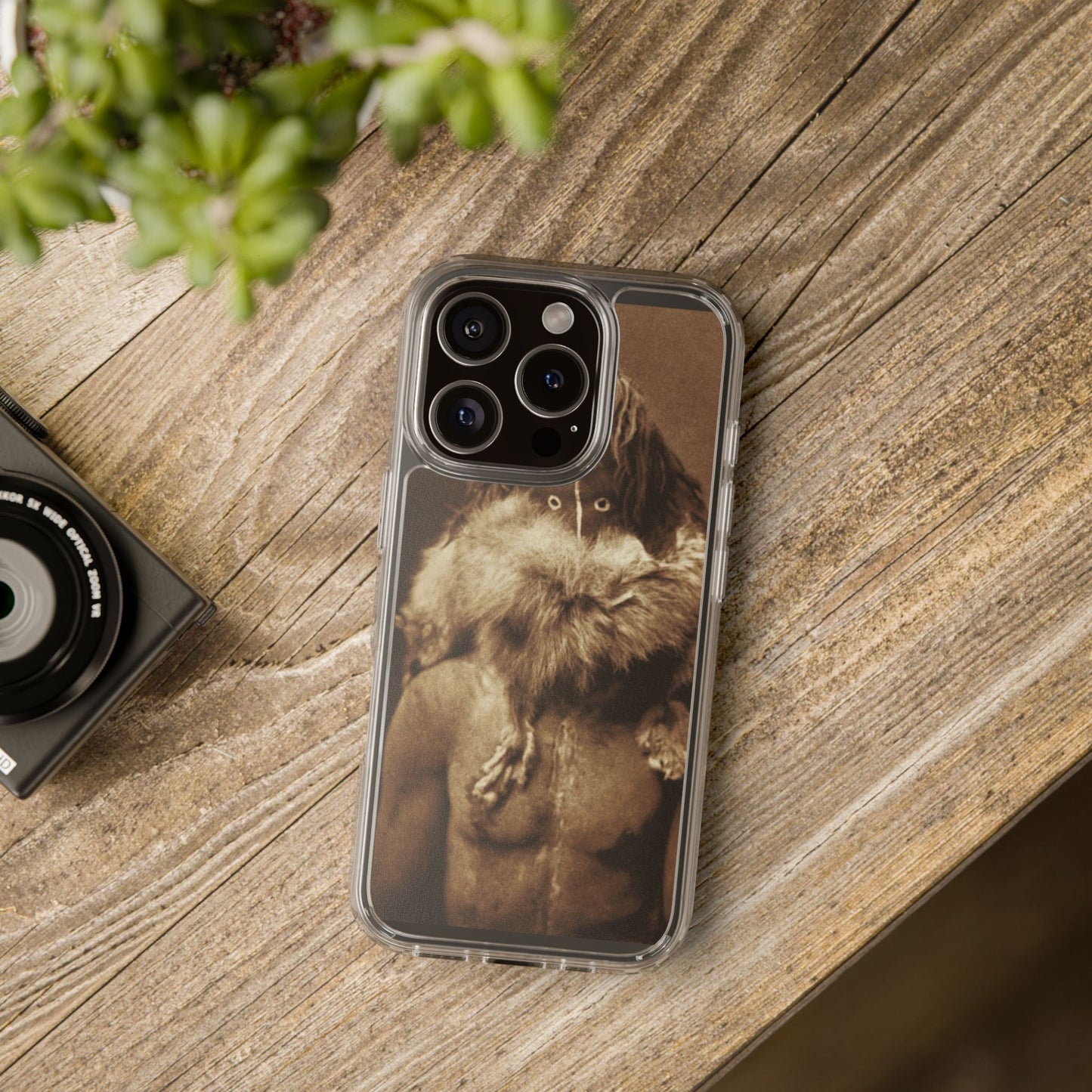 Yei Vintage Art Phone Case, Clear Case, Unique Gift for Art Lovers, Bohemian Style, Customizable Phone Cover, Trendy Accessories