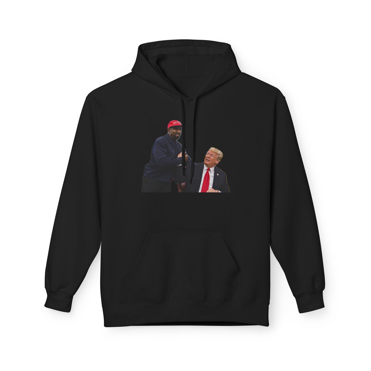 Ye & DJT Funny Political Fleece Hoodie, Unisex Softstyle Hoodie, Gift for Political Humor, Casual Wear, Election Day Apparel, Meme Clothing