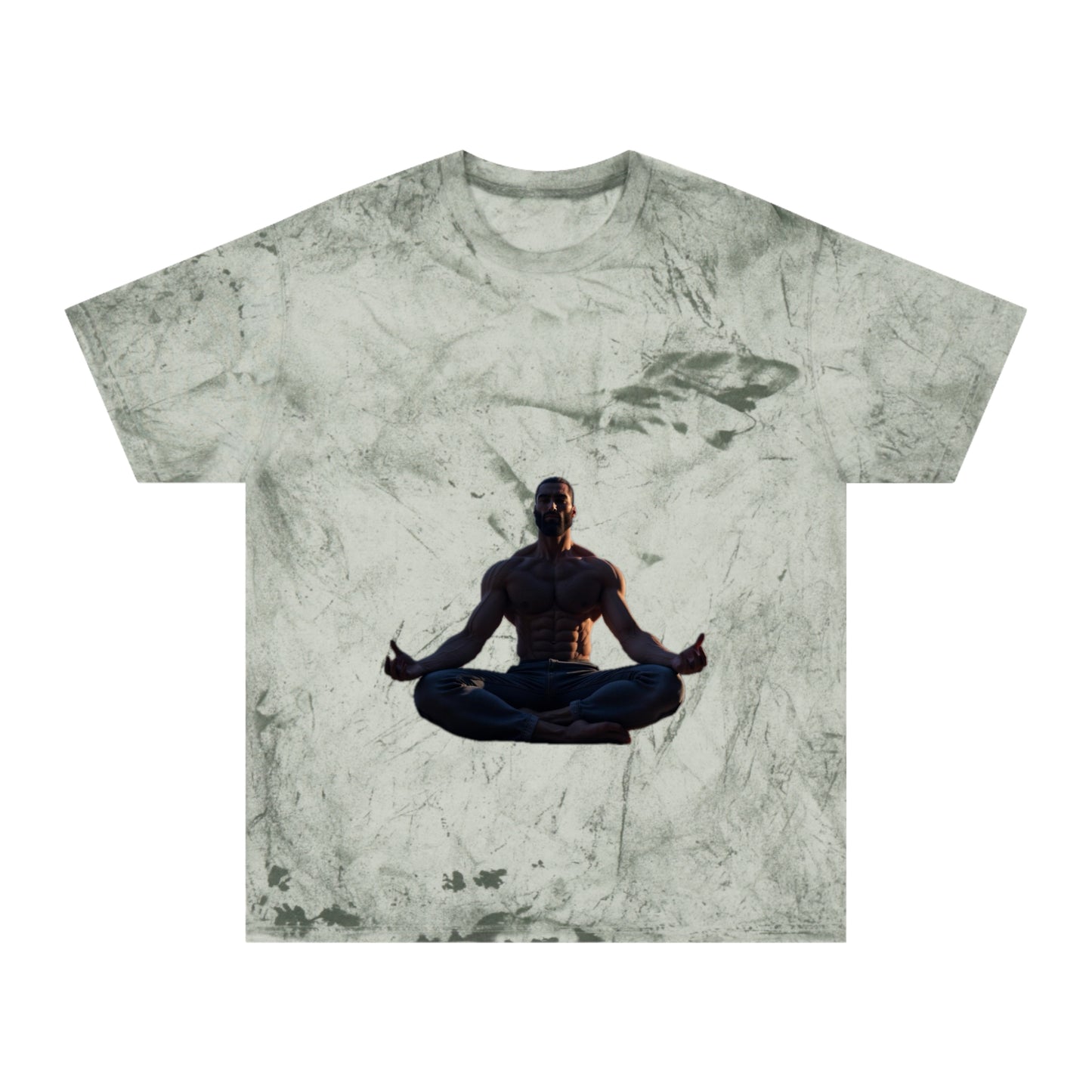 GIGA Color Blast Meditation T-Shirt | Unisex Vibe, Unique Gift for Yoga Lovers, Inspirational Wear, Gigachad Design, Casual Fashion