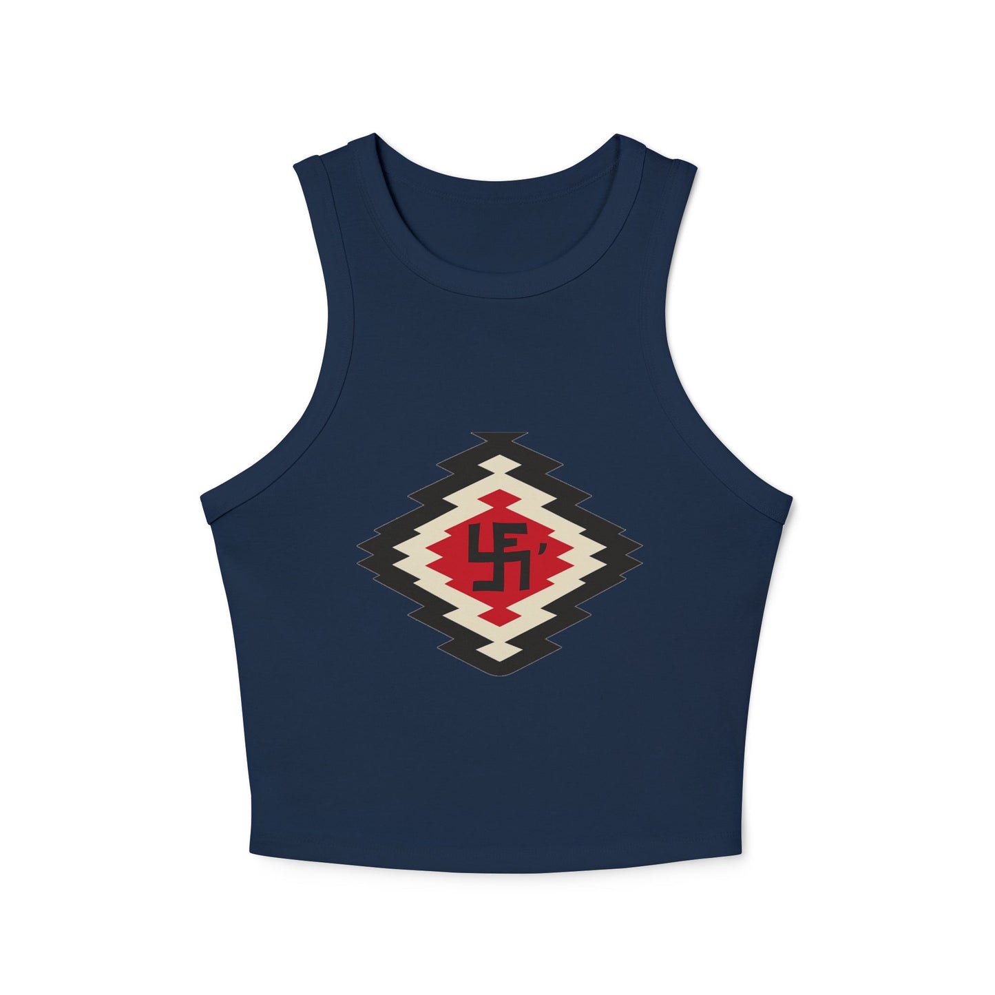 Yei Stylish Women's Crop Tank Top with Aztec Design - Summer Essential, Casual Wear, Beach Outfit, Festival Top, Layering Piece