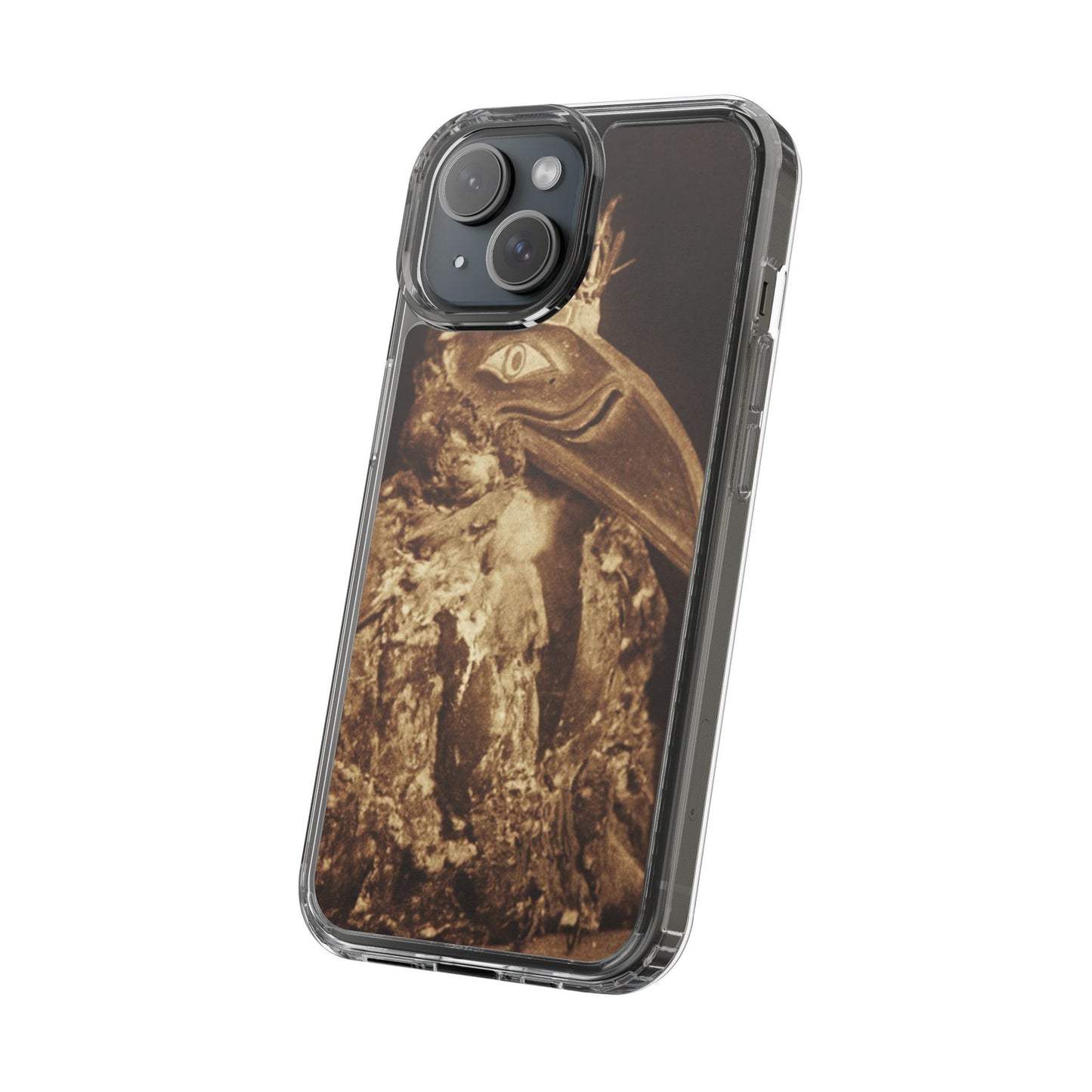 Yei Vintage Bird Design Clear Phone Case, Artistic Phone Accessories, Unique Gift for Nature Lovers, Eco-Friendly Tech Case, Stylish Protection