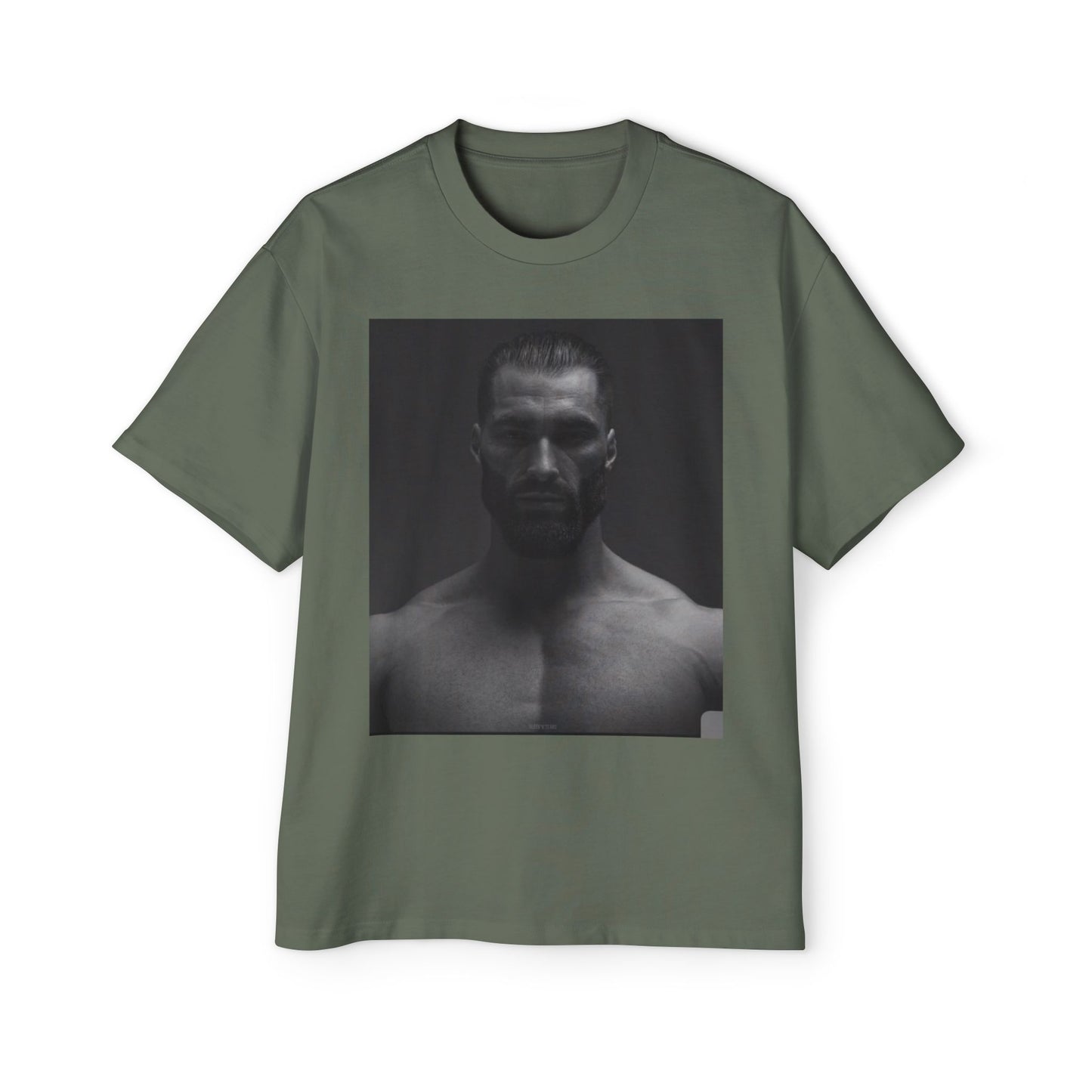 GIGA Stylish Men's Oversized Tee for Comfort Lovers, Casual Wear, Street Style, Gift for Him, Trendy Tee with Gigachad Design