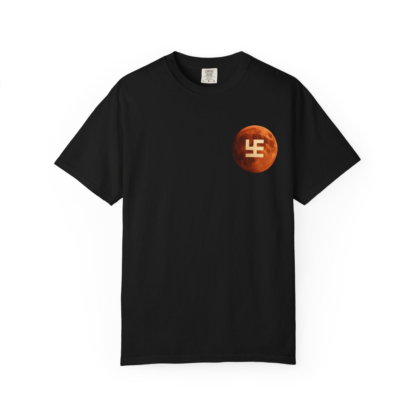 Swasticoin Cosmic Unisex T-Shirt with Moon Design, Perfect for Everyday Wear, Casual Outings, Gifts for Space Enthusiasts, and Eco-friendly Fashion