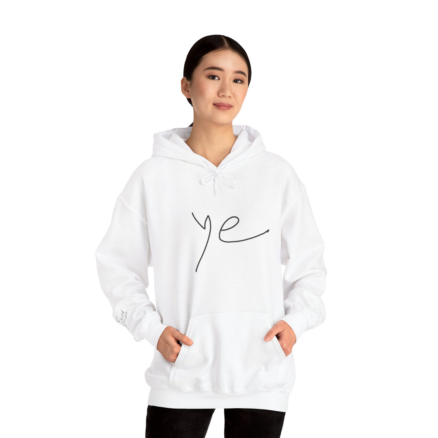 Ye 7BN Minimalist Unisex Hooded Sweatshirt, Casual Streetwear, Gift for Fans, Cozy Layering, Everyday Style, Unique Graphic Hoodie