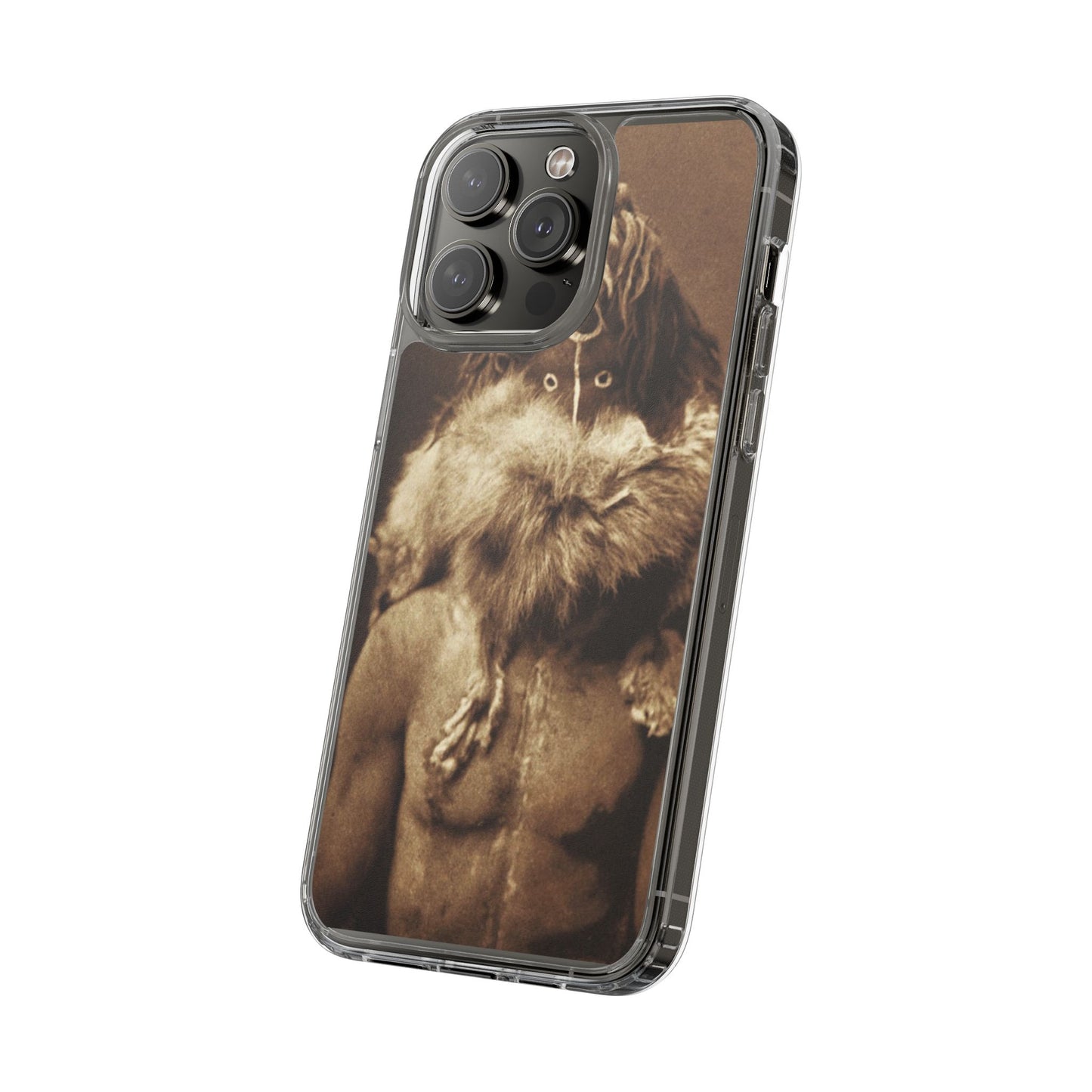 Yei Vintage Art Phone Case, Clear Case, Unique Gift for Art Lovers, Bohemian Style, Customizable Phone Cover, Trendy Accessories