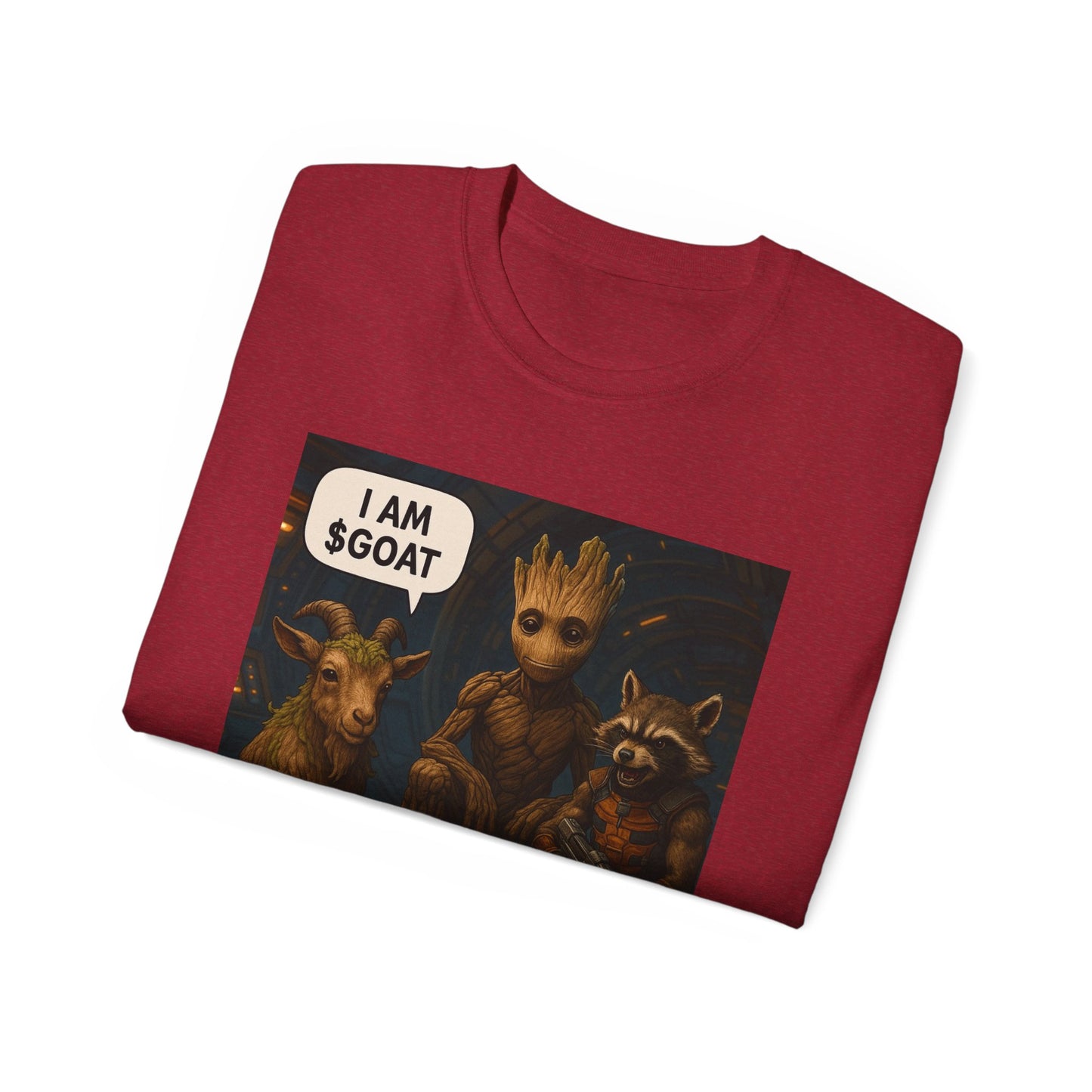Goat Graphic Tee for Fans of Humor, Perfect Gift for Birthdays, Casual Wear, Geeky Apparel, I AM GOAT Theme