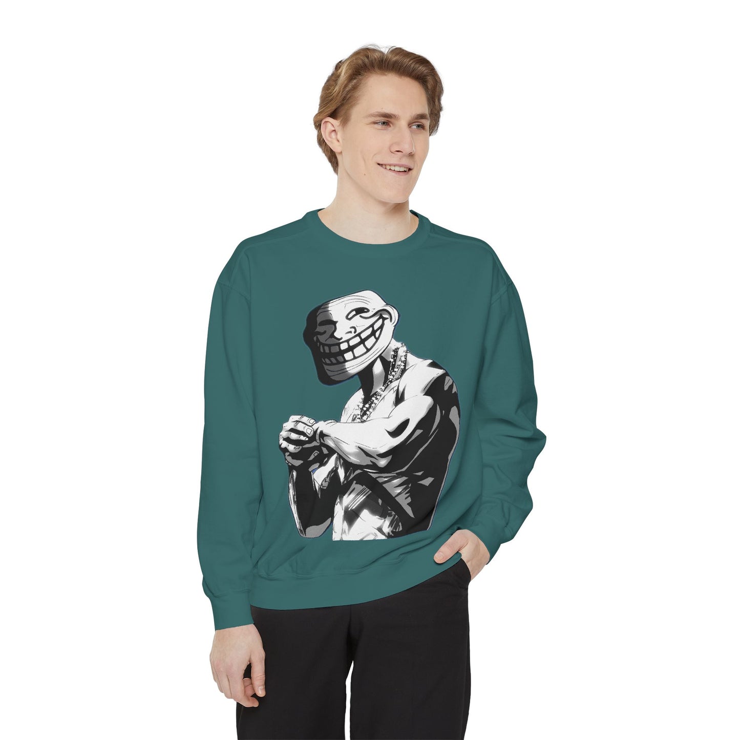 TROLL Stylish Unisex Sweatshirt with Playful Graphic, Trendy Streetwear, Cozy and Casual, Perfect Gift for Any Occasion, Unique Art Design
