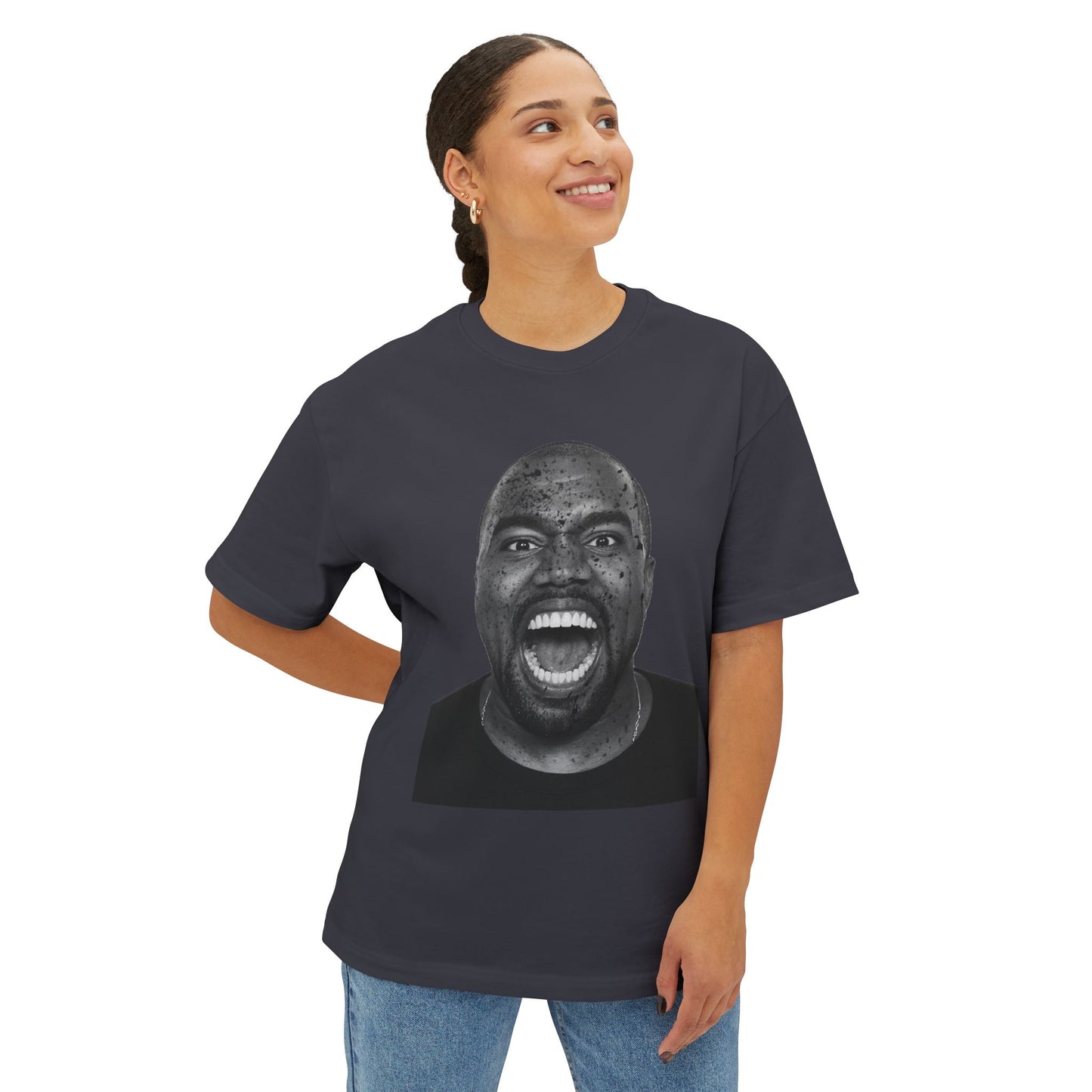 Ye Bold Expression Unisex Oversized Tee - Graphic T-Shirt for Music Lovers, Streetwear, Gift Idea, Casual Wear, Urban Style