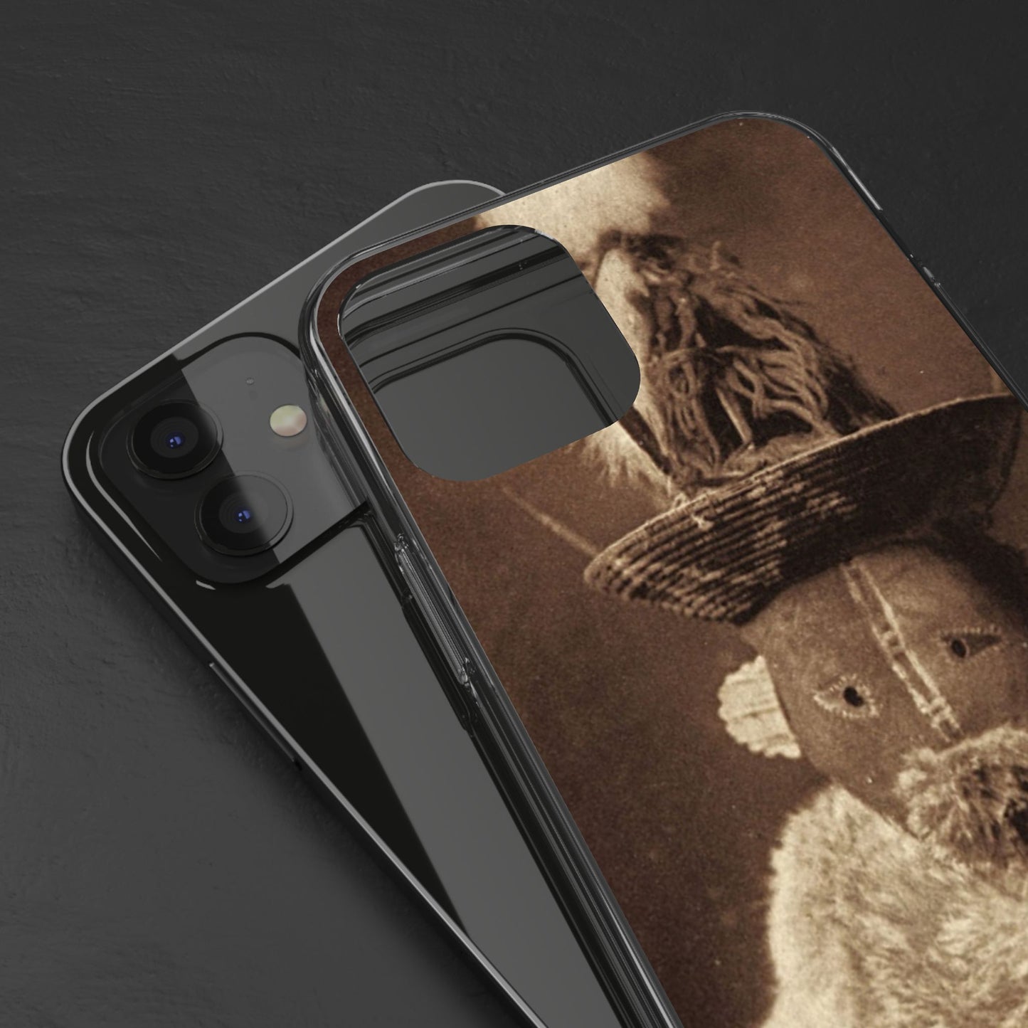 Yei Vintage Ethnic Clear Phone Case, Unique Phone Protector, Bohemian iPhone Case, Artistic Clear Cover, Cultural Phone Accessory