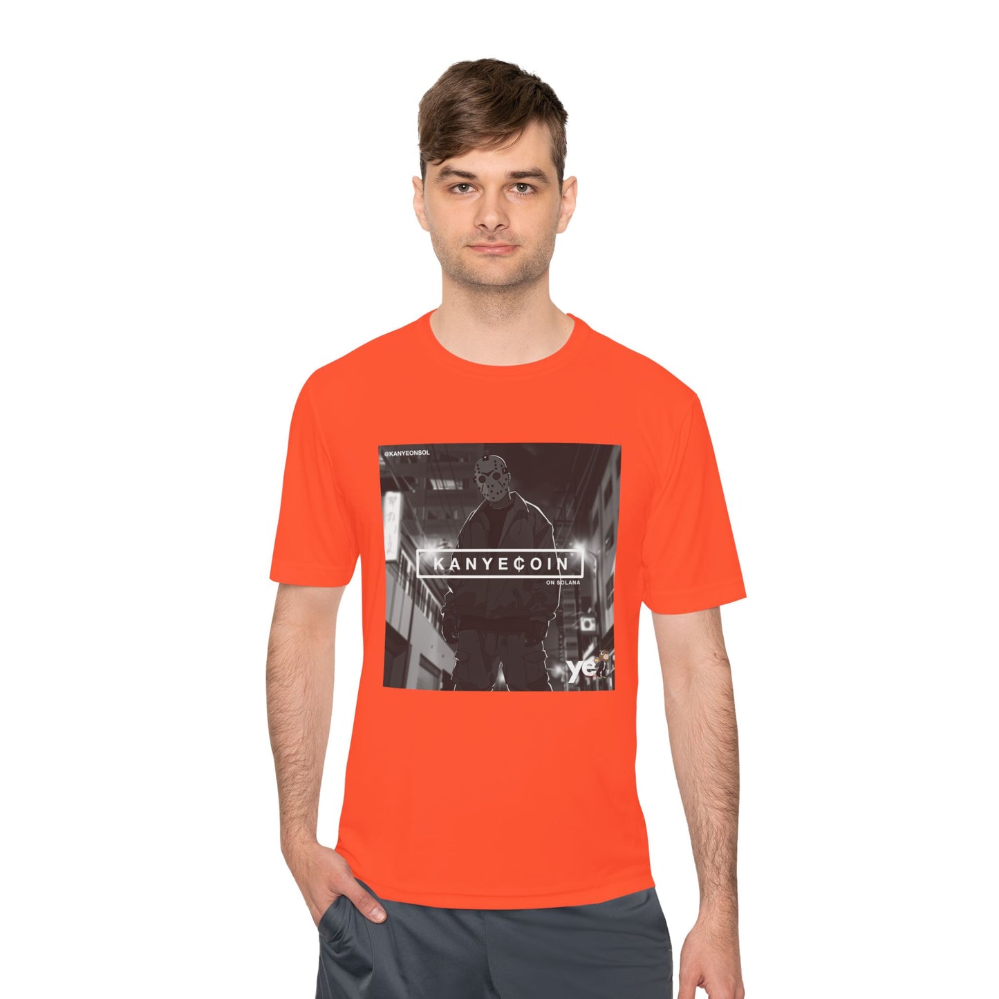 KANYECOIN Unisex Moisture Wicking Tee, Cool Graphic Tee, Music Lover Gift, Urban Style Shirt, Sportswear, Trendy Tee for Fans