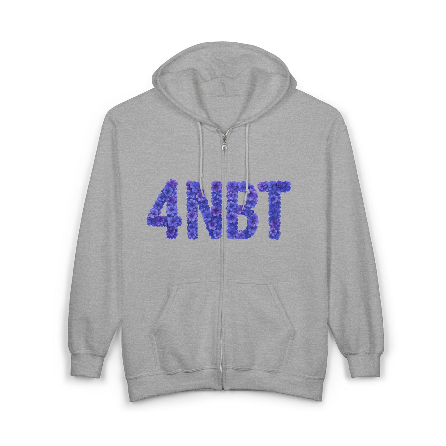 Colorful 4NBT Unisex Zip Hoodie | Casual Wear, Gift, Streetwear, Cozy Layering, Spring Fashion