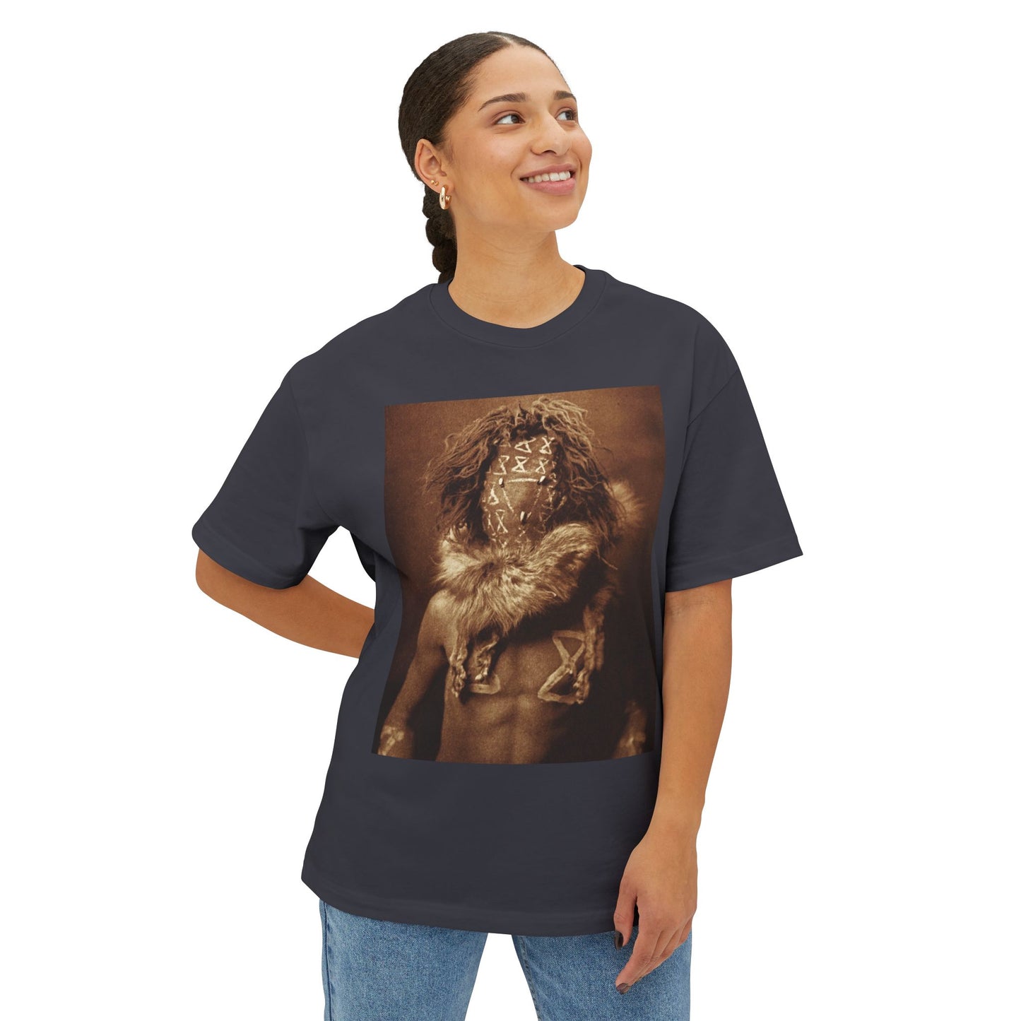 Yei Oversized Tee for Artistic Souls, Unisex Boxy T-Shirt, Retro Graphic Shirt, Casual Wear, Gift for Art Lovers