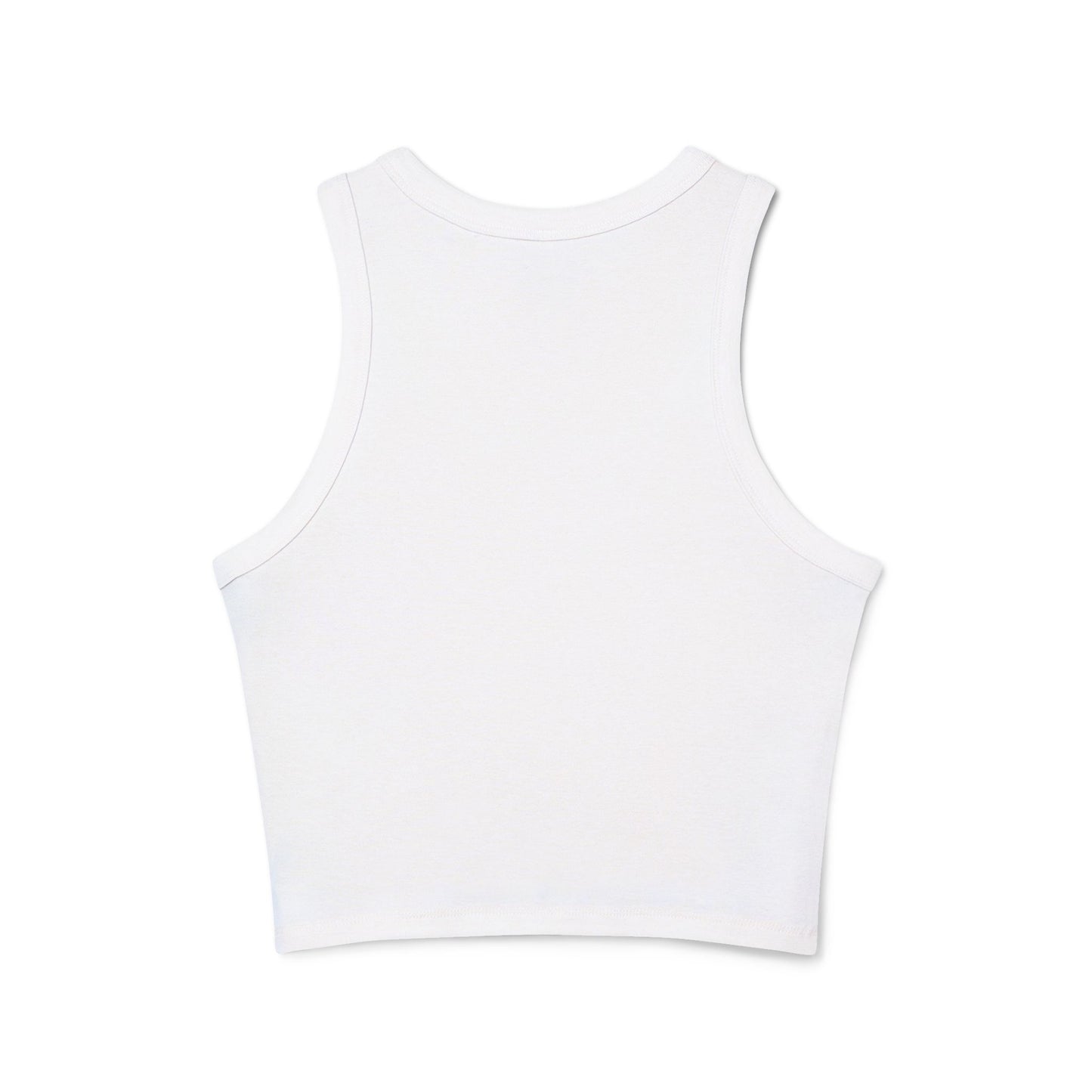 Goat Women's Micro Rib Racer Tank Top with Custom Graphic, Casual Layering Piece, Perfect for Summer, Beach Trips, Festivals, Workout Wear