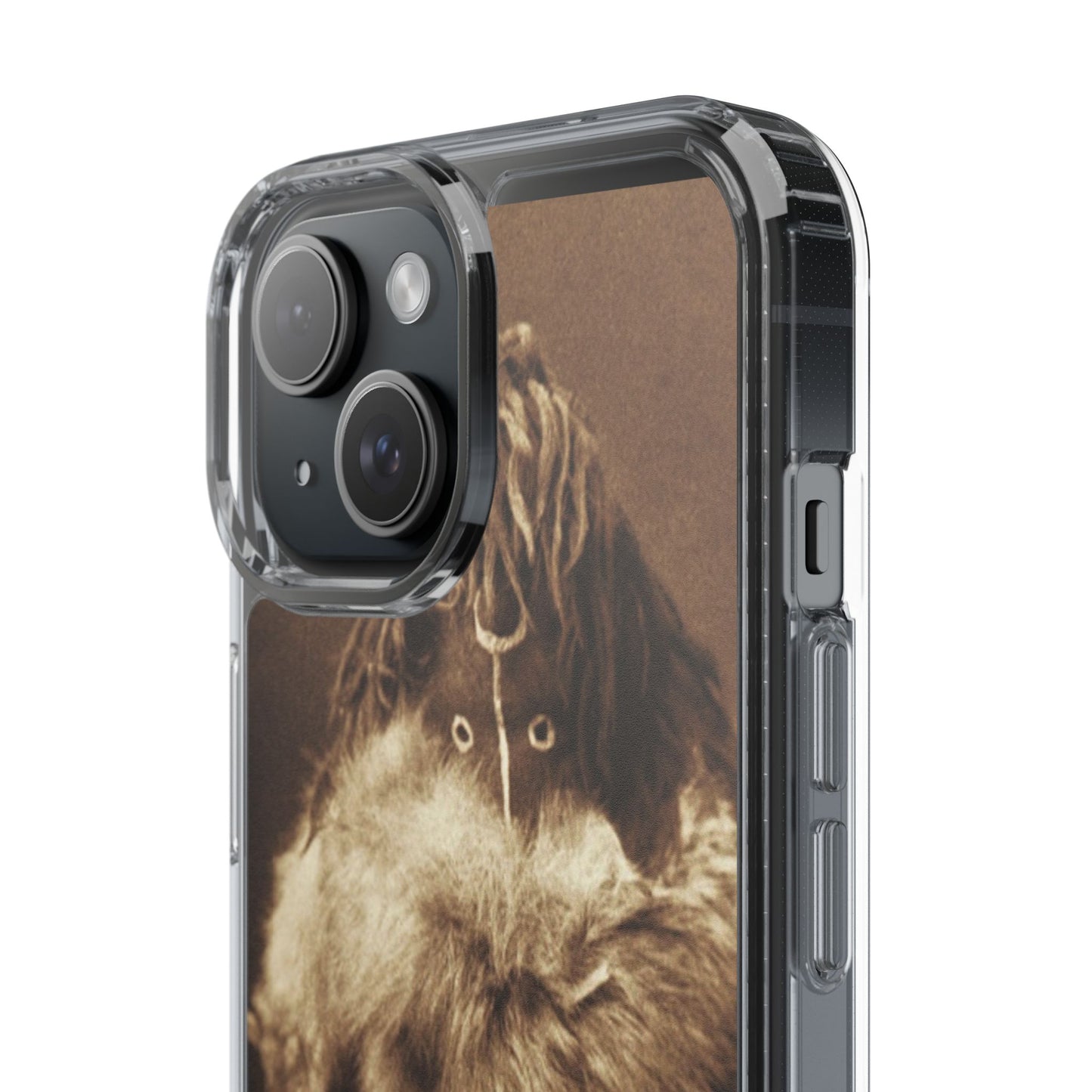 Yei Vintage Art Phone Case, Clear Case, Unique Gift for Art Lovers, Bohemian Style, Customizable Phone Cover, Trendy Accessories