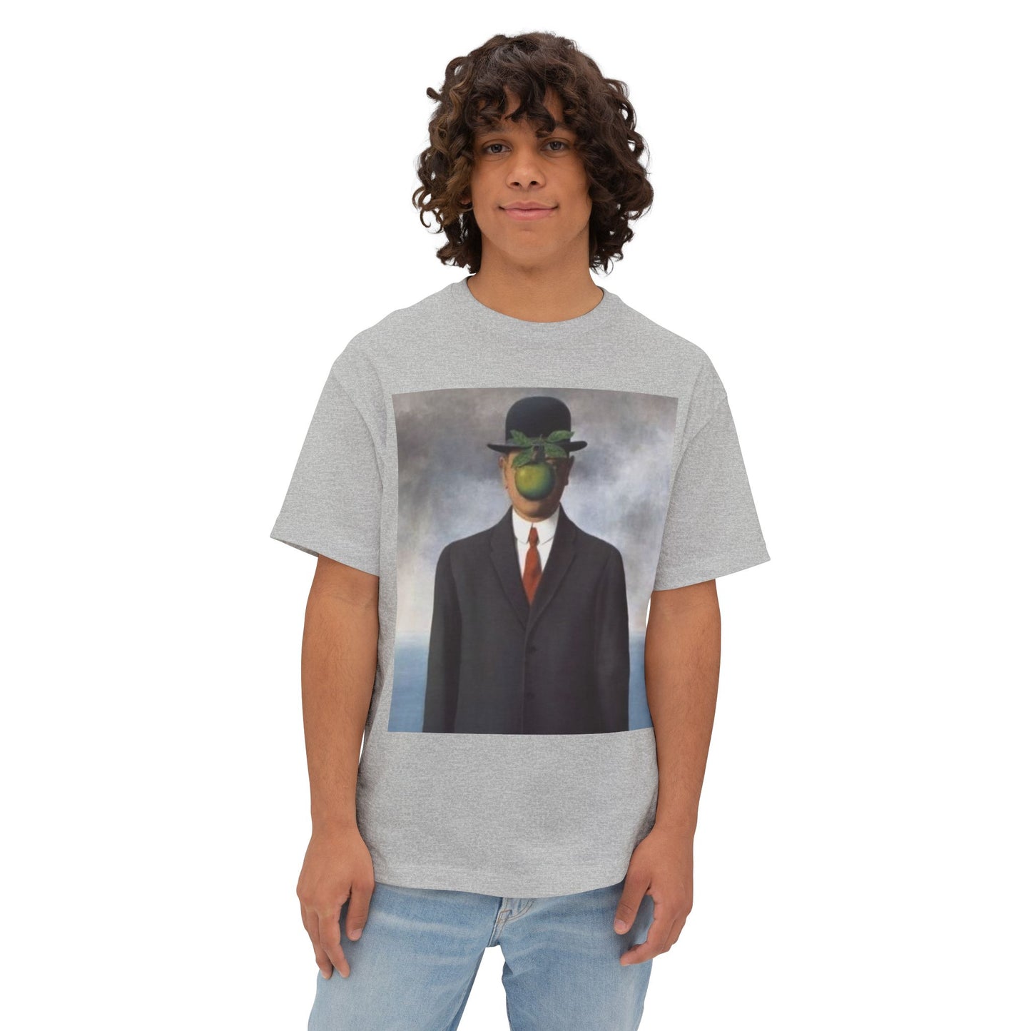 @ye Artistic Unisex Oversized Boxy Tee, Unique Graphic Tee, Trendy Streetwear, Casual Wear, Gifts for Art Lovers
